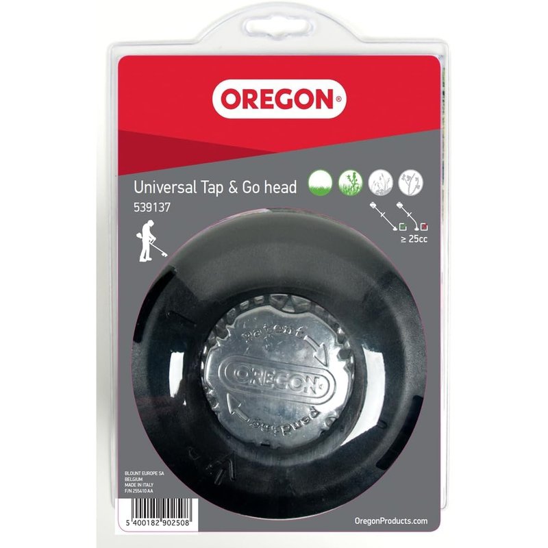 Oregon Boltless Tap and Go Bump Feed 130mm Universal Strimmer Head, Trimmer Head for Grass, Weeds & Thick Vegetation, Fits Most Straight Strimmer Models, such as Stihl, Bosch, Ryobi, Worx and More