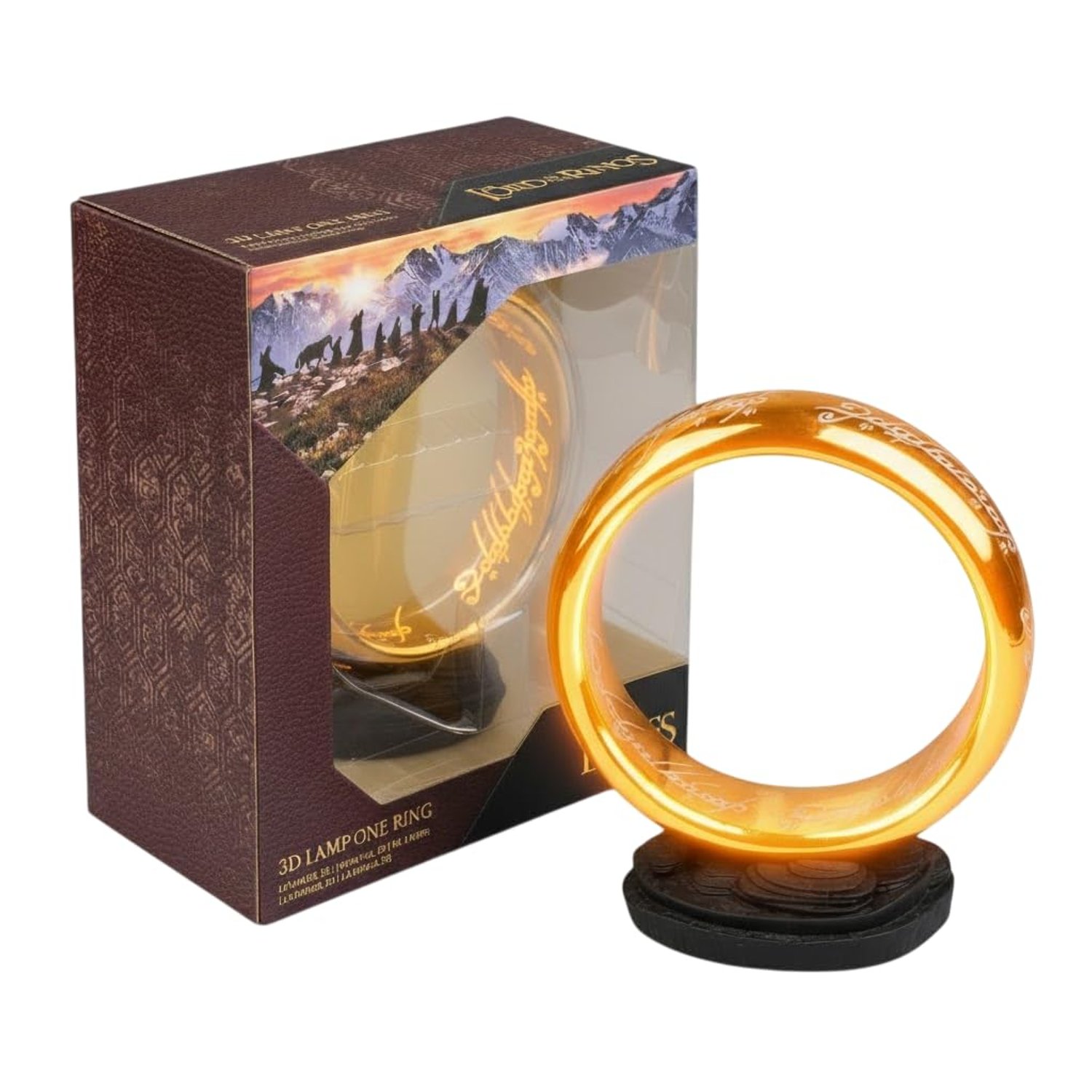Grupo Erik Battery Lamp - The Lord of the Rings Gifts | Desk Lamp Table, Mood Light, Gaming Light | The One Ring Figurine, The Lord of the Rings Merchandise, LOTR Gifts, Cool Room Decor