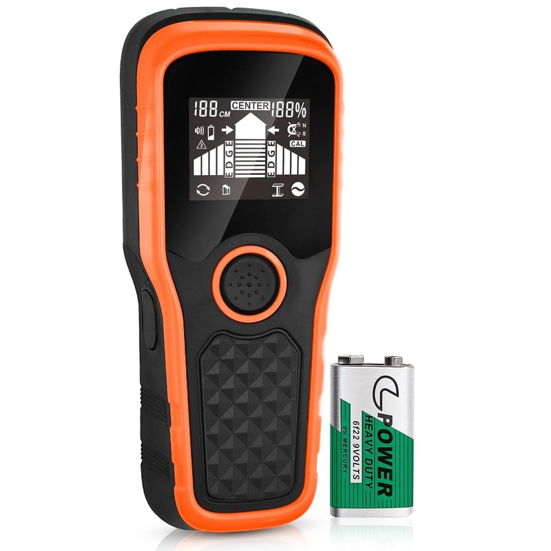 2026 Upgraded Smart Automatic Stud Finder, 5-in-1 Electronic Stud Detector Wall Scanner with LCD Display & Audio Alarm, Stud Sensor Beam Center Finding for Wood Wire Metal Stud Cable Joist Detection