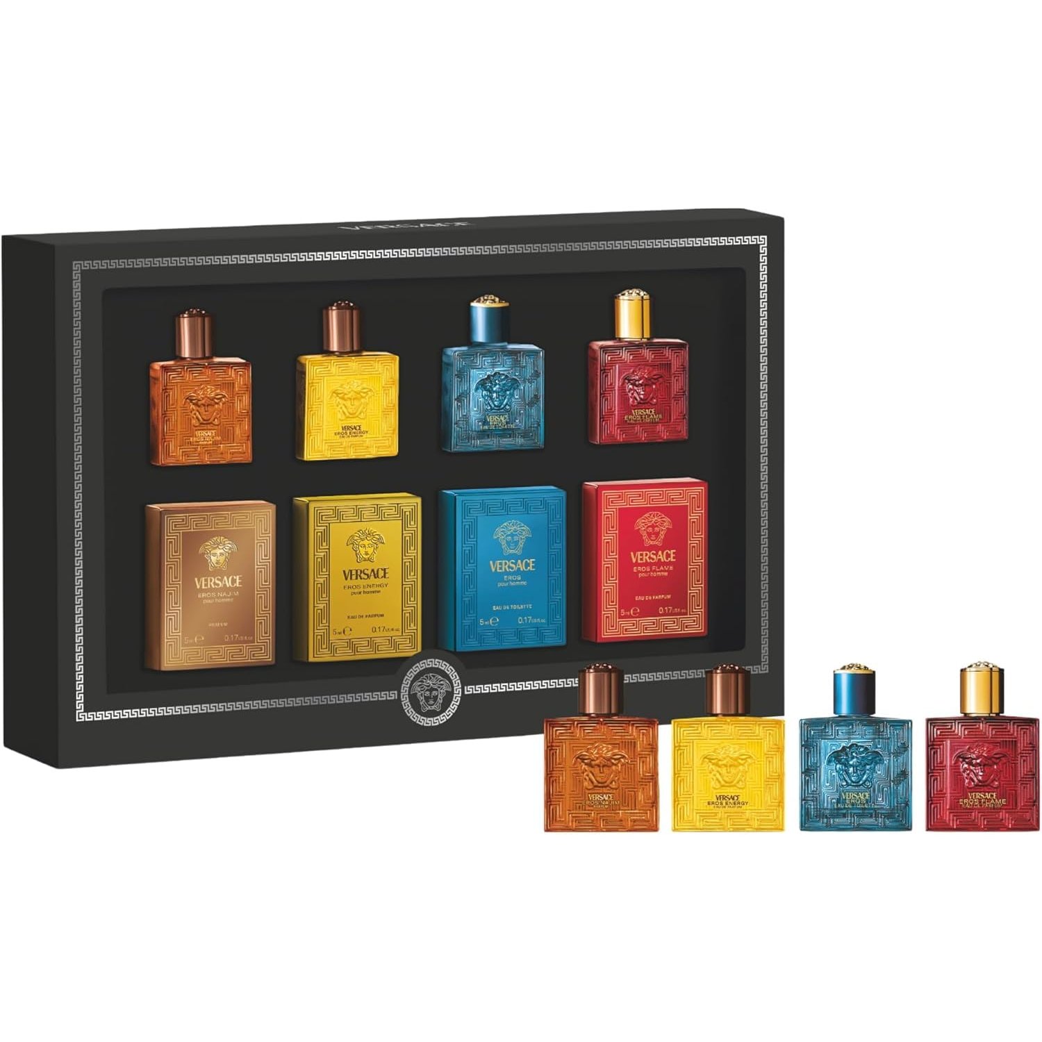 Versace Mens Miniature Collection Set 4 x 5ml