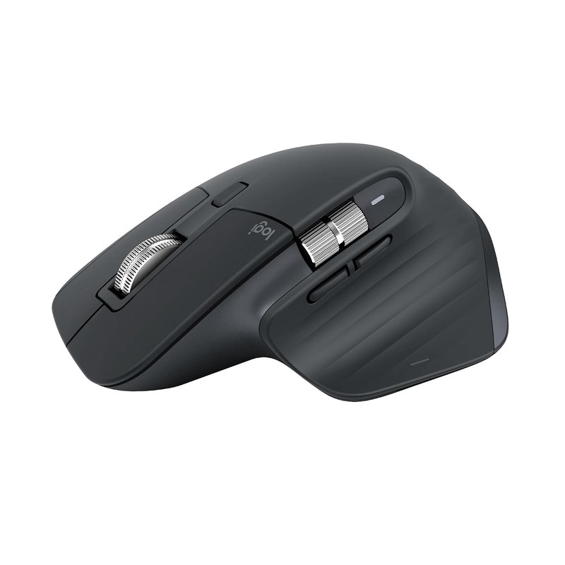 Logitech MX Master 3S - Wireless Performance Mouse with Ultra-fast Scrolling, Ergo, 8K DPI, Track on Glass, Quiet Clicks, USB-C, Bluetooth, Windows, Linux, Chrome - Graphite