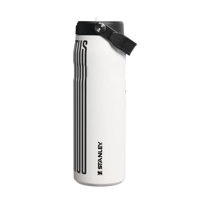 Stanley 1913 Flip Straw Sports Water Bottle with Straw 0.7L - 10 Hours Cold - 3 Days Iced - Stainless Steel - BPA Free - Leak Resistant - Fits in Cup Holder - Dishwasher Safe - Juventus