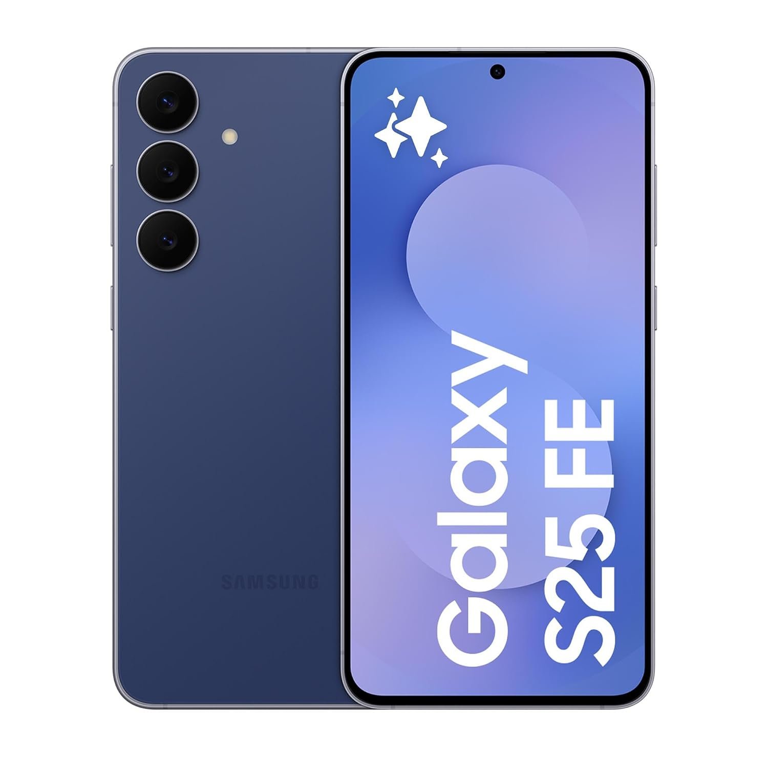Samsung Galaxy S25 FE, AI Smartphone, Slim 7.4mm Frame, 6.7" FHD Display, 50MP Camera, Exynos 2400, 128GB Storage, 8GB Memory, 4900 mAh Battery, Navy, 3 Year Extended Warranty (UK Version)