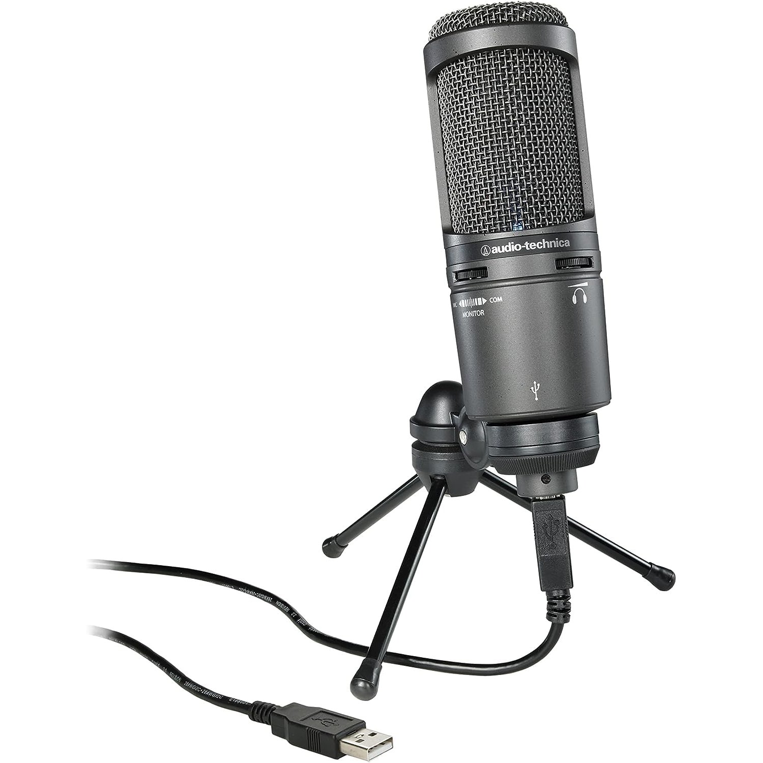 Audio-Technica 2020USB+ Cardioid Condenser Microphone (USB connection) Grey