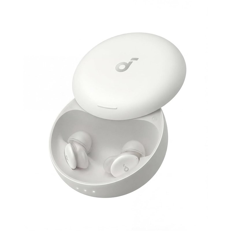 soundcore Sleep A30 by Anker, Ultra‑Comfortable Earbuds for Side Sleepers, Dedicated App, Sleep Monitoring, Soothing Sound Masking Technology for All‑Night Rest (White)