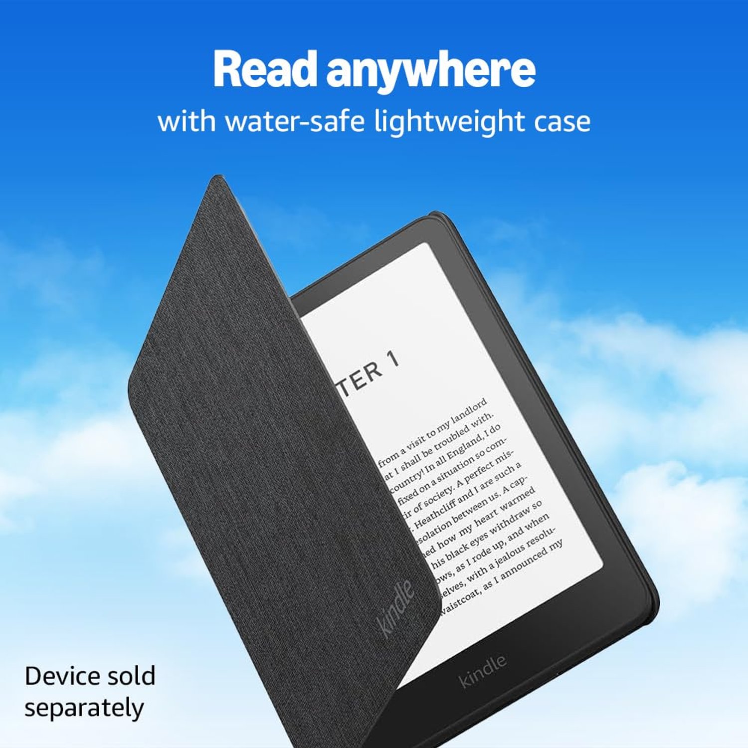 Amazon Kindle Paperwhite and Amazon Kindle Colorsoft Case, Lightweight and Water-Safe, Foldable Protective Cover – Fabric