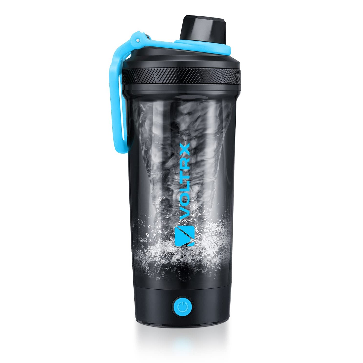 VOLTRX Shaker Bottle, Gallium USB C Rechargeable Electric Protein Shake Mixer, Shaker Cups for Protein Shakes and Meal Replacement Shakes, BPA Free, Made with Tritan, 24oz,Blue