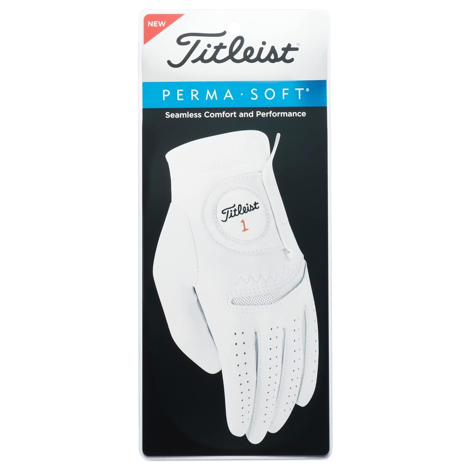 Titleist Perma-Soft Golf Glove, Men's, Left Hand (Right Hand Golfer), Medium/Large