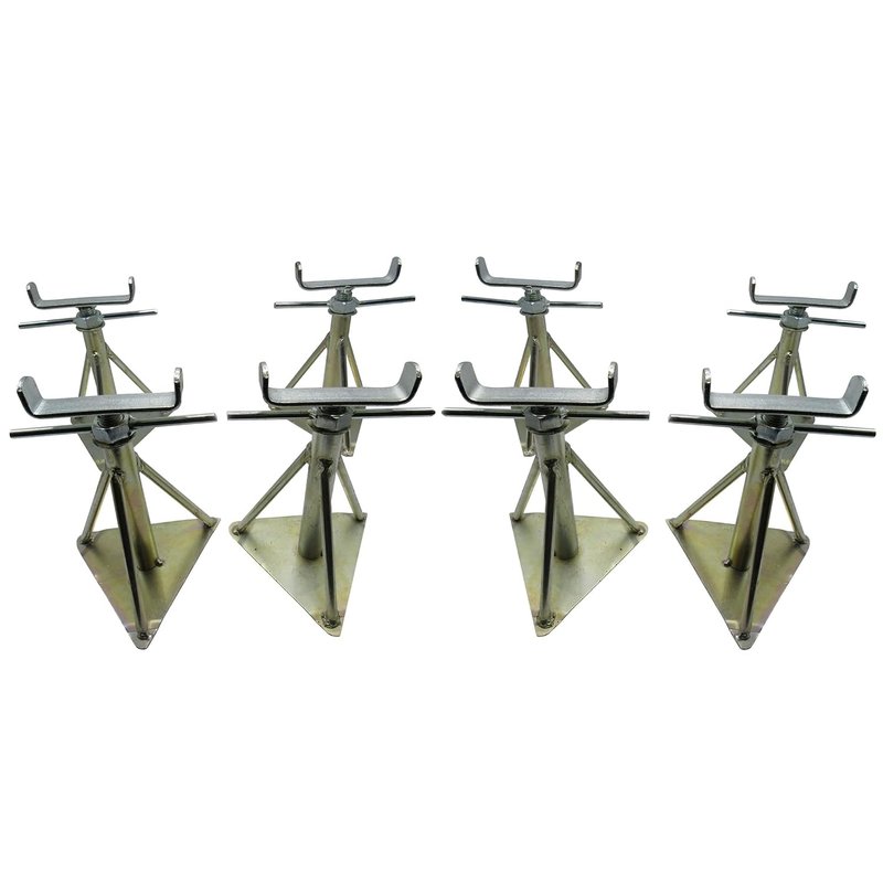 Static Caravan Axle Stands Large X8 (Extra Wide Mobile Home Support 15" -20")