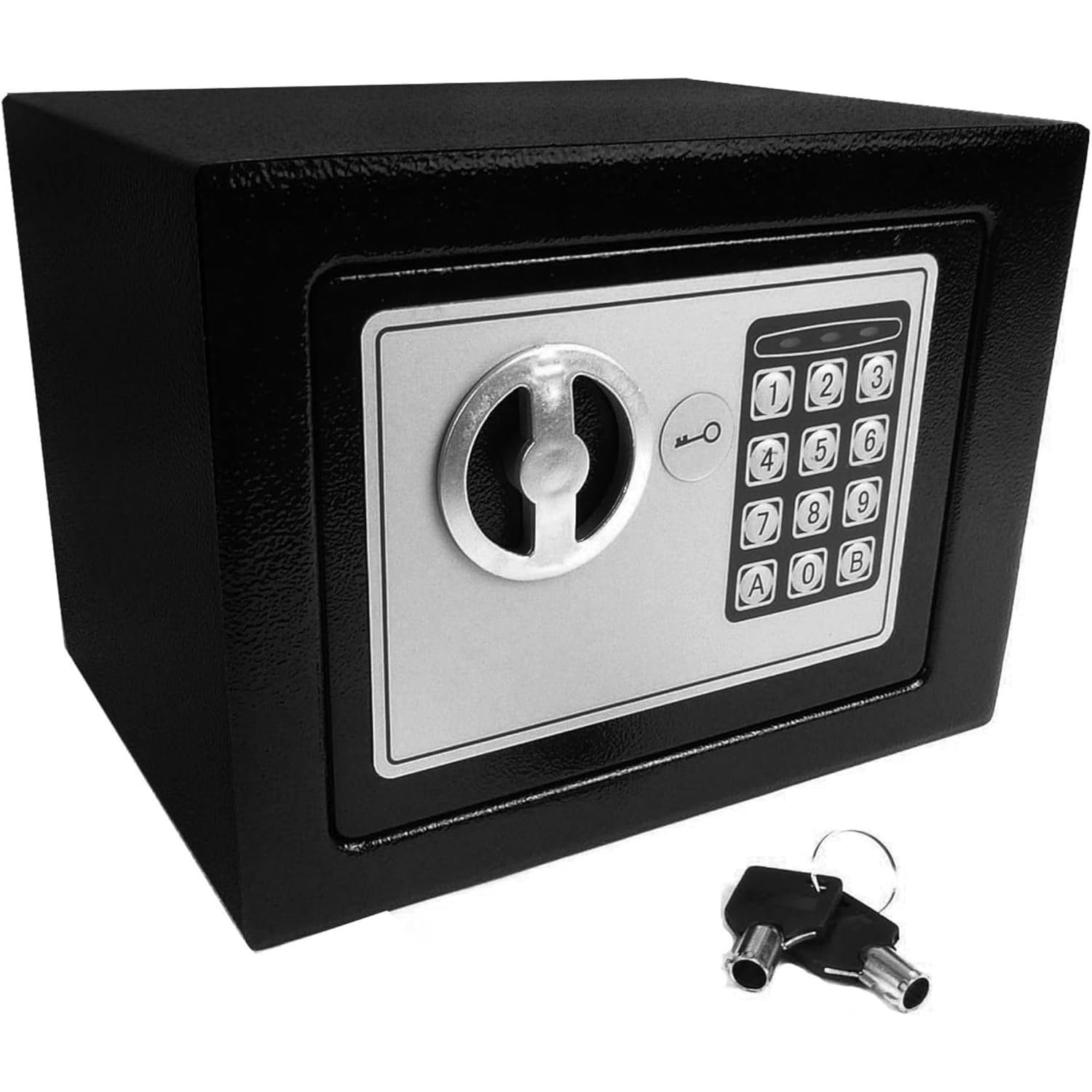 Hyfive Safebox For Home, High Security Steel small home Office Digital Electronic Safe Box with Two Keys Small Value Safe with Digital Keypad for Extra Security