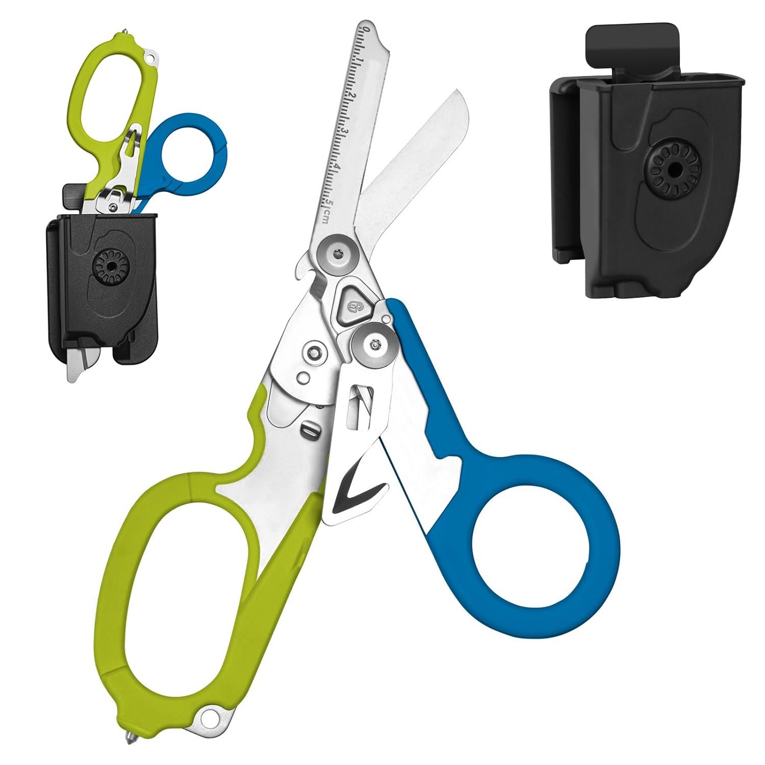 Emergency Response Shears, Stainless Steel Foldable Scissors Pliers, Outdoor Camping Rescue Scissors Tools
