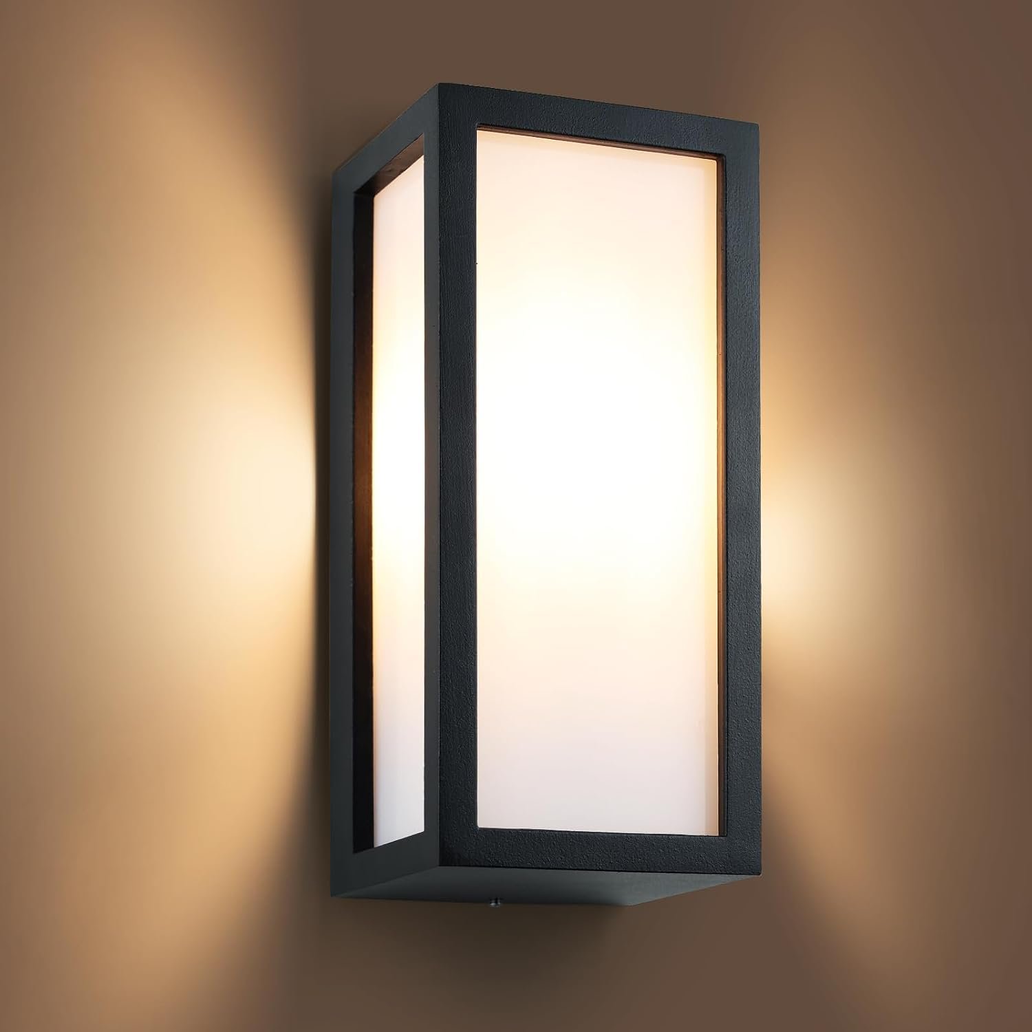 Aranzyec Outdoor Wall Lights Mains Powered, Max 35W E27 Aluminum Outside Wall Lights, IP54 Waterproof, Garden Lights for Front Door, Patio, Terrace, Hallway, Garage, Porch