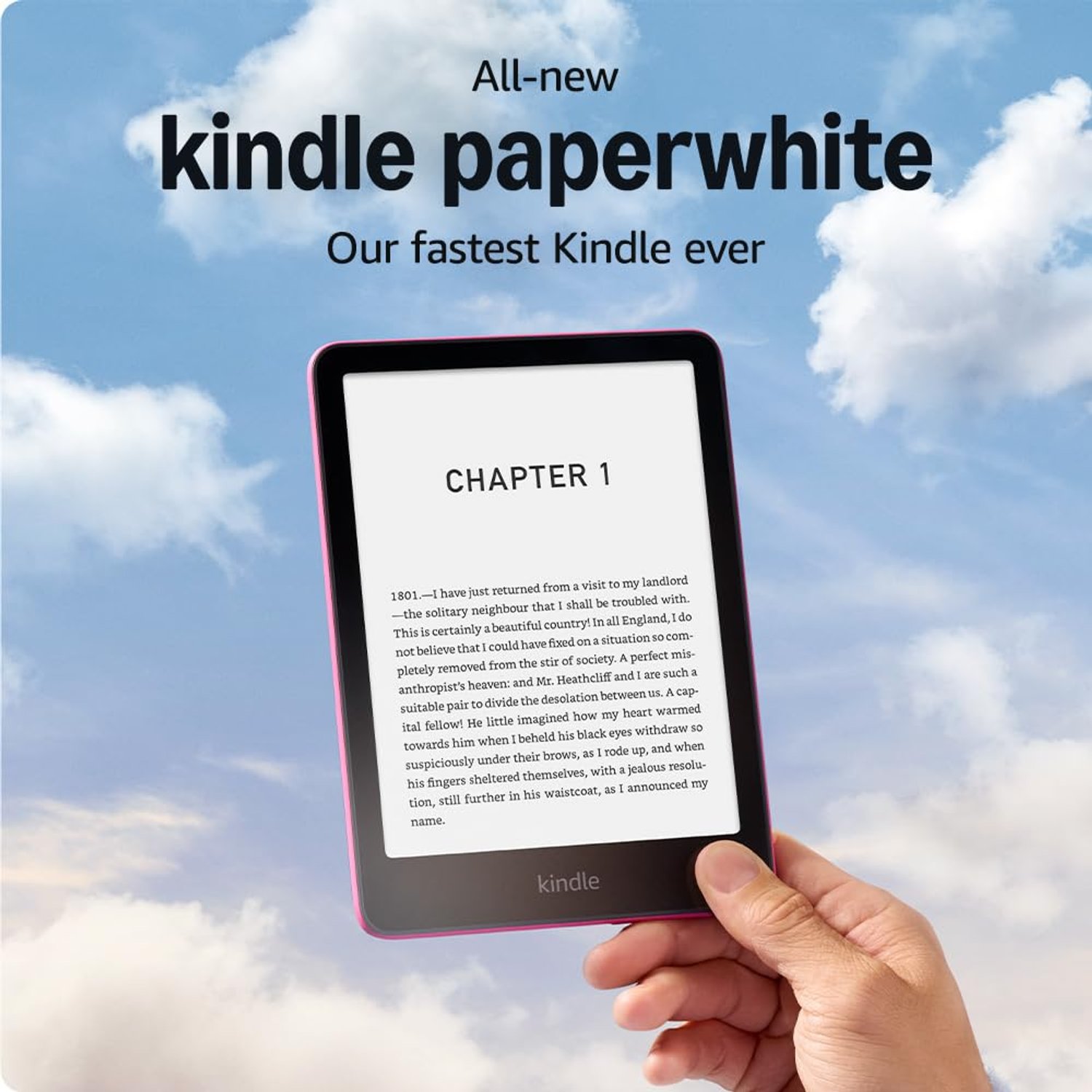 Certified Refurbished Amazon Kindle Paperwhite (16 GB) – Our fastest Kindle ever, with 7" glare-free display and weeks of battery life – With Ads - Raspberry