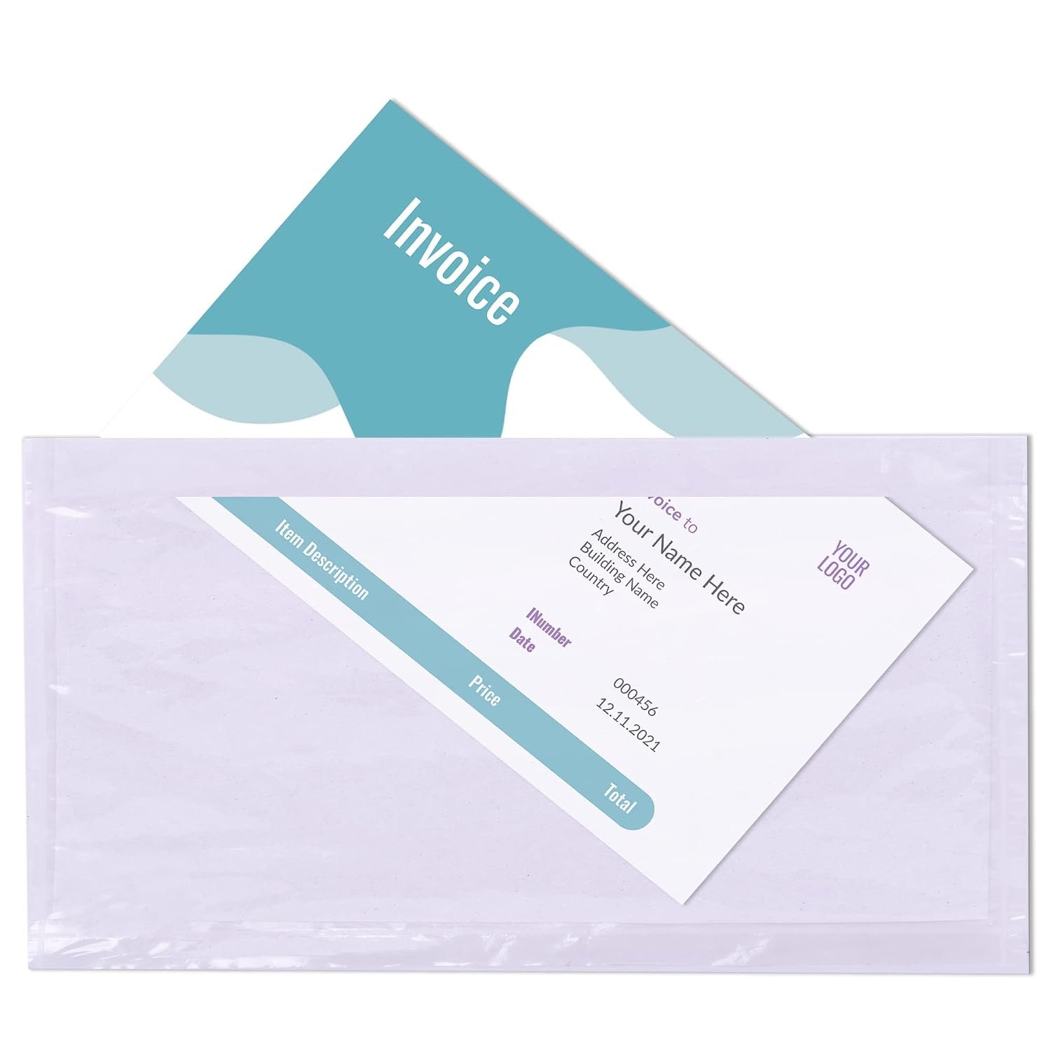 Triplast 5000 x DL Plain Document Enclosed Wallet (230 x 110 mm) | Peel & Seal Clear Plastic Envelopes/Sleeves/Pockets/Wallets | Attach Invoices, Packing Lists & Delivery Notes to Parcels