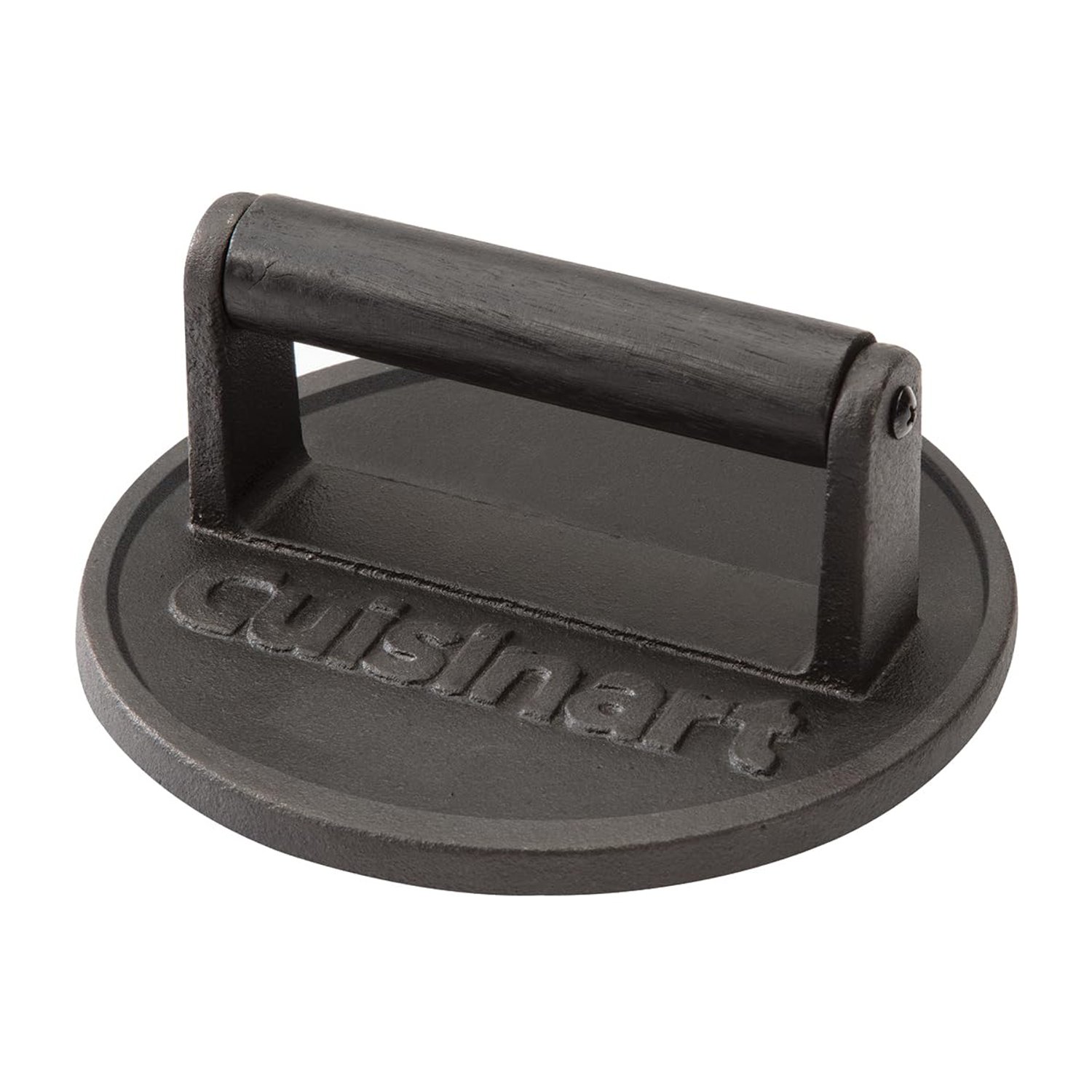 Cuisinart Cast Iron Smashed Burger Press | Heavy Duty Burger Smasher with Heat Resistant Handle | 17cm Grill Press for Burgers, Meat, Sandwiches, Black, EU