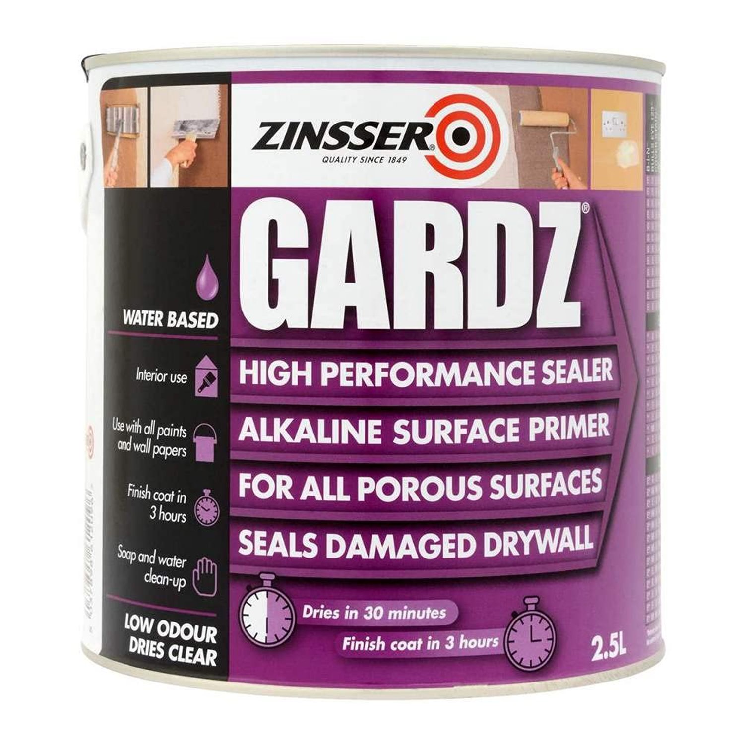 Zinsser Gardz High Performance Sealer Water-Base 2.5 Litre