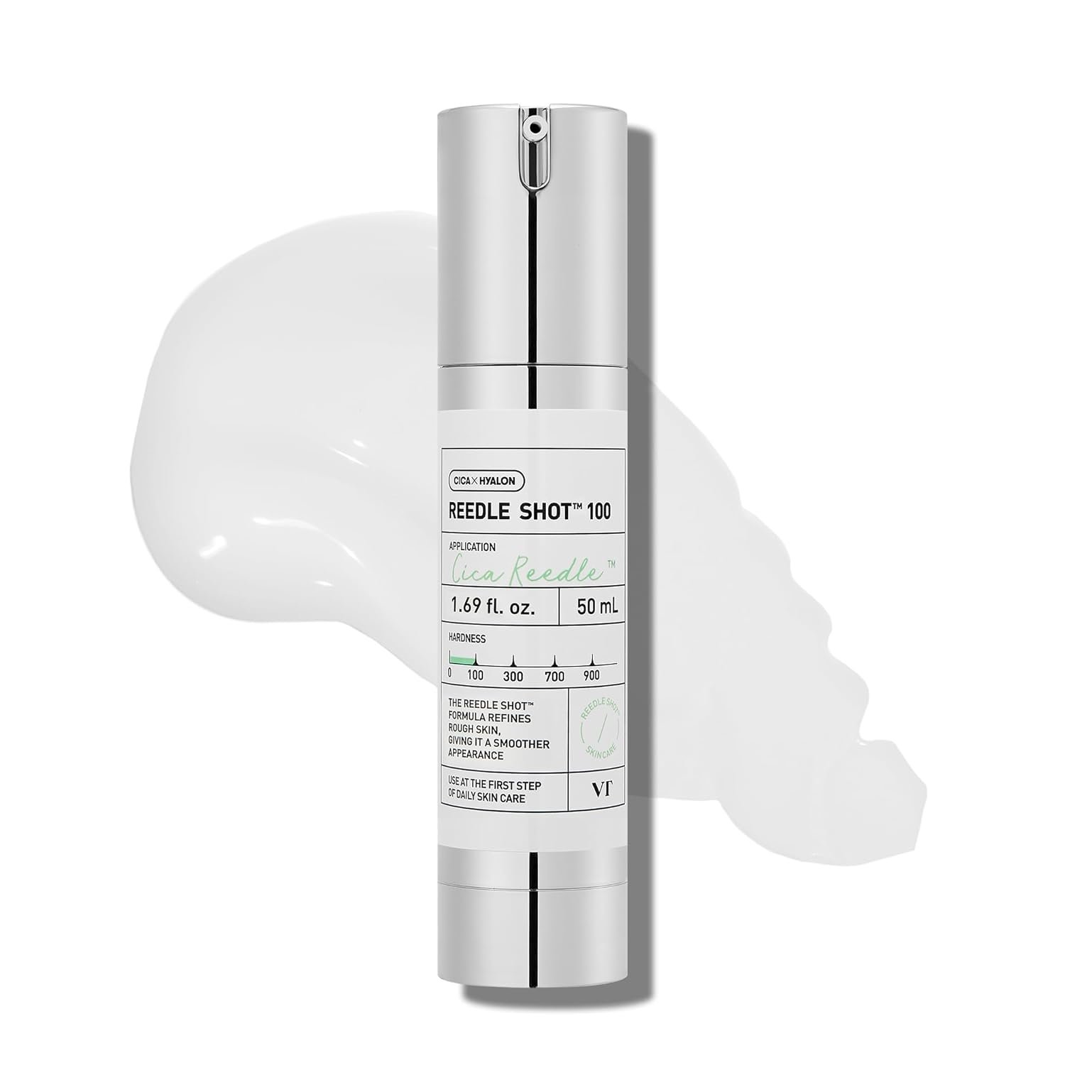 VT COSMETICS CICA Reedle Shot 100, Spicule Microneedling Serum for Pore Care & Exfoliation, Exosome, Centella Asiatica for Glass Skin, Skin Texture, Liquid Skin Booster, Korean Skin Care 50ml