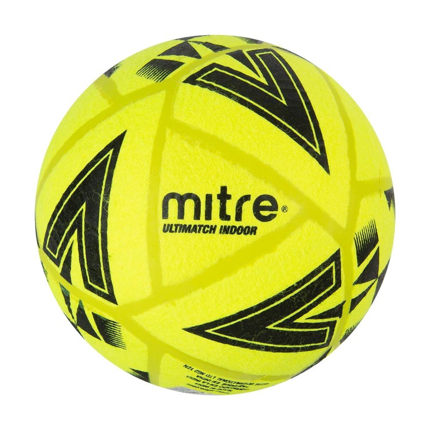 Mitre Ultimatch Indoor Football, Shape Retention, Ball, Yellow/Black, 4