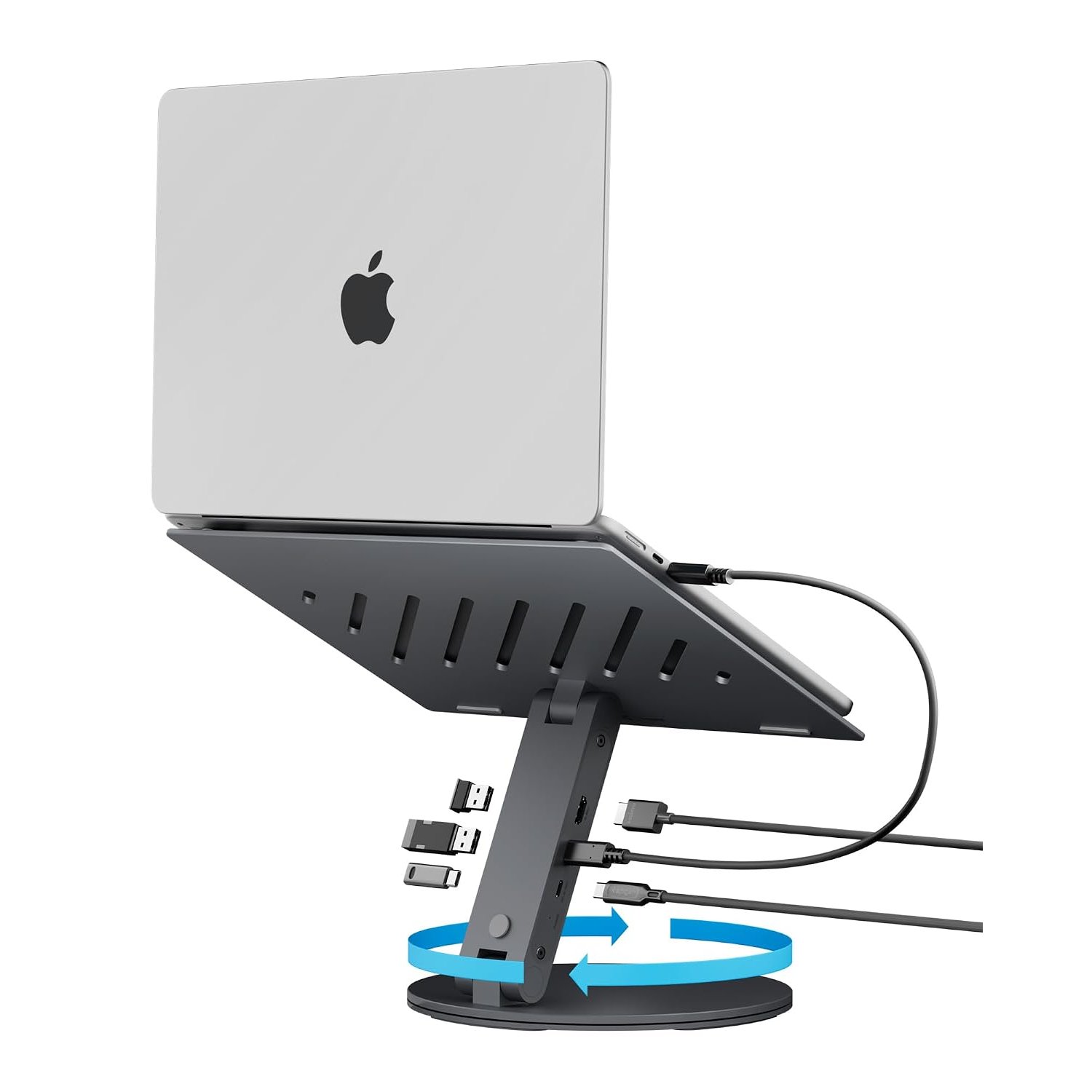 Spigen ArcDock Laptop Stand with 6-in-1 USB HUB view 1