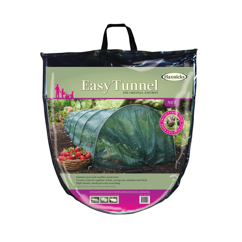 Haxnicks Easy Tunnel Net | Ready To Use Fold Out Design Shade Netting Garden Tunnel | Birds Insects Harsh Weather | Prevents Scorching In Warmer Months | L300 x W45 x H30 cm | Etun060101