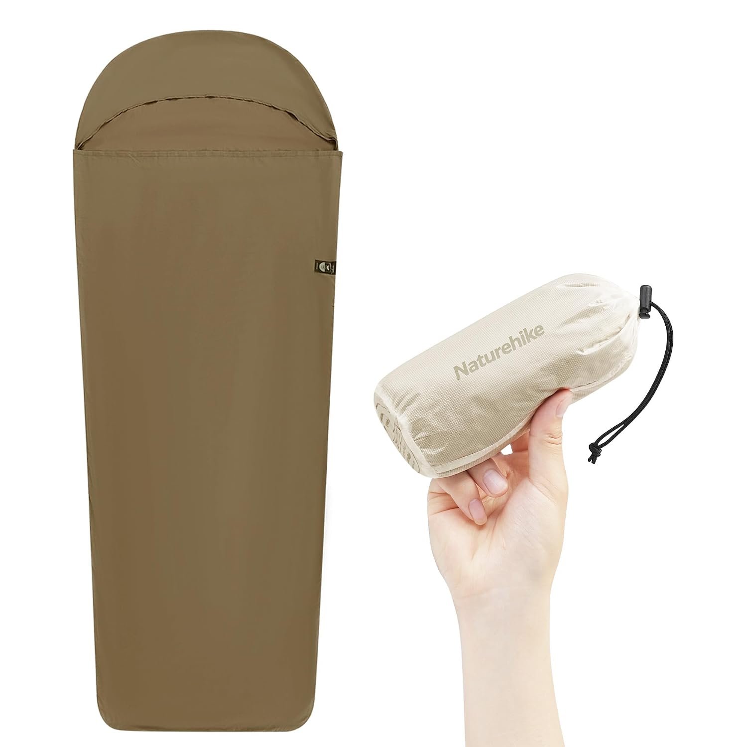 Naturehike Ultralight 128g Sleeping Bag Liner for Backpacking, Hostels, Huts, Camping
