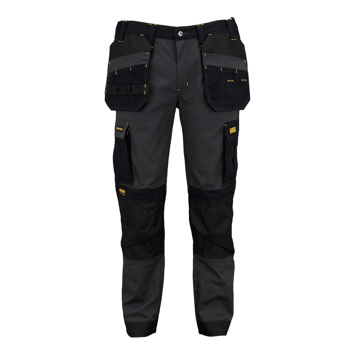 DEWALT Lightweight Slim Fit Trousers 34W 29L Grey/Black