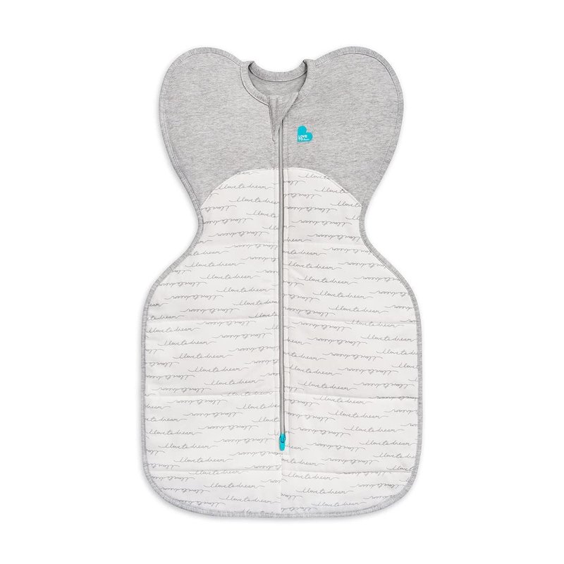 Love To Dream™ Swaddle UP™, Newborn 2.2-3.8 kg - White Dreamer | Snug Fit, Supports Healthy Sleep Routine | 2.5 Tog Ideal for Winter & Autumn (16–20°C) | Machine Washable Cotton & Double Zip