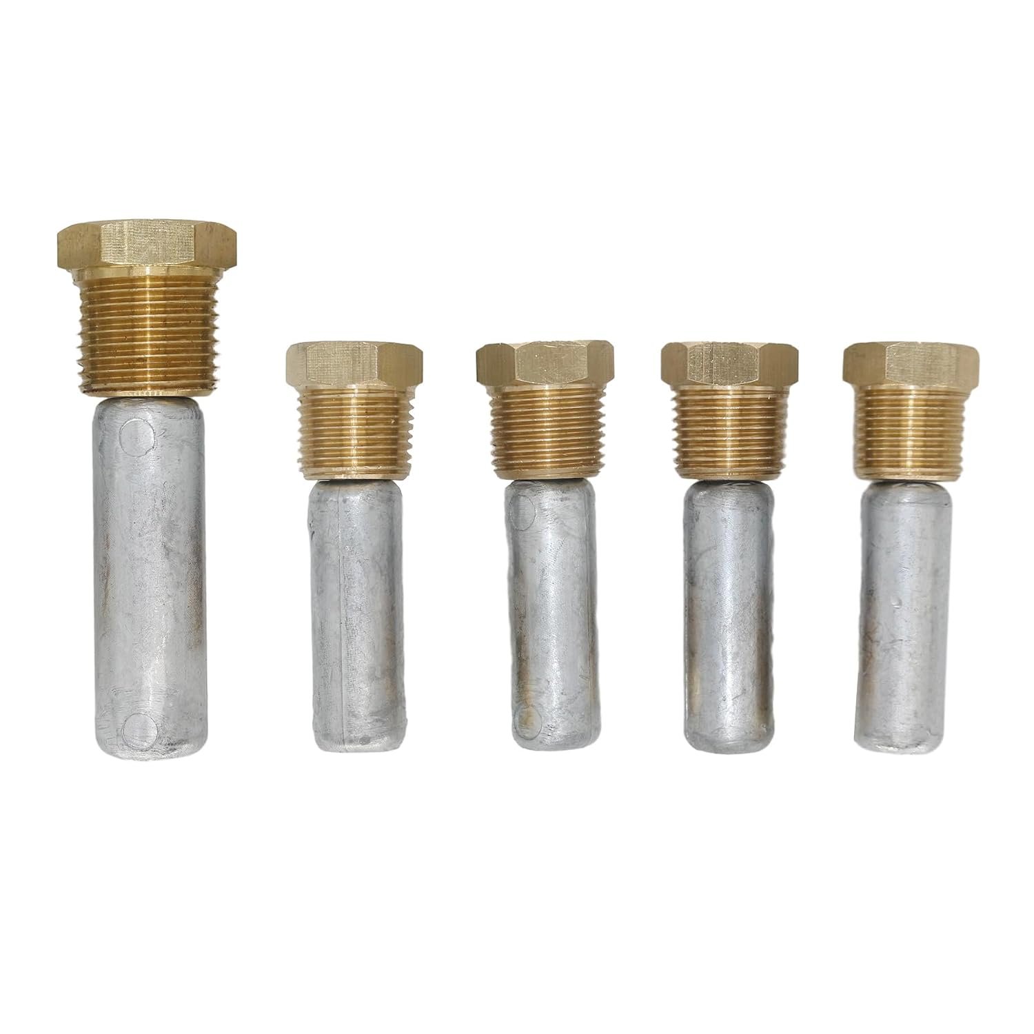 XRmarine 119574-18790 119574-44150 Pencil Anode Kit for Yan-mar 4LHA 6LP 6LPA Oil Cooler Zincs Marine
