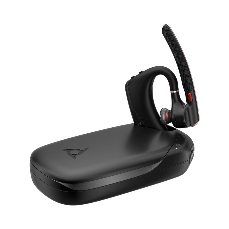 HP Poly Voyager Legend 50 UC – Bluetooth Headset, Charging Case - Discreet Boom, 4 Noise-Canceling Mics, AI NoiseBlockAI & WindSmart Tech - Seamless Connectivity, Smart Call Controls - All-Day Comfort