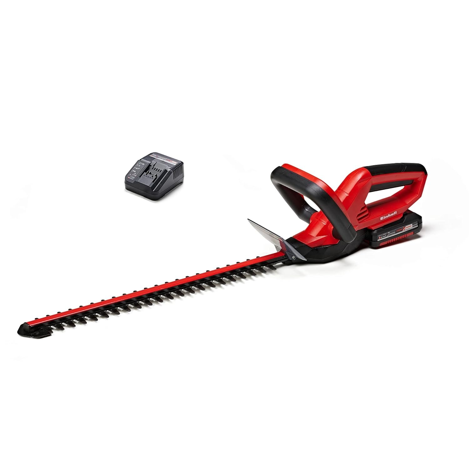 Einhell Cordless hedge trimmer GC-CH 1846 Li Kit Power X-Change (18 V, 46 cm cutting length, 15 mm tooth spacing, ergonomic handle, incl. 2,0 Ah battery and charger)