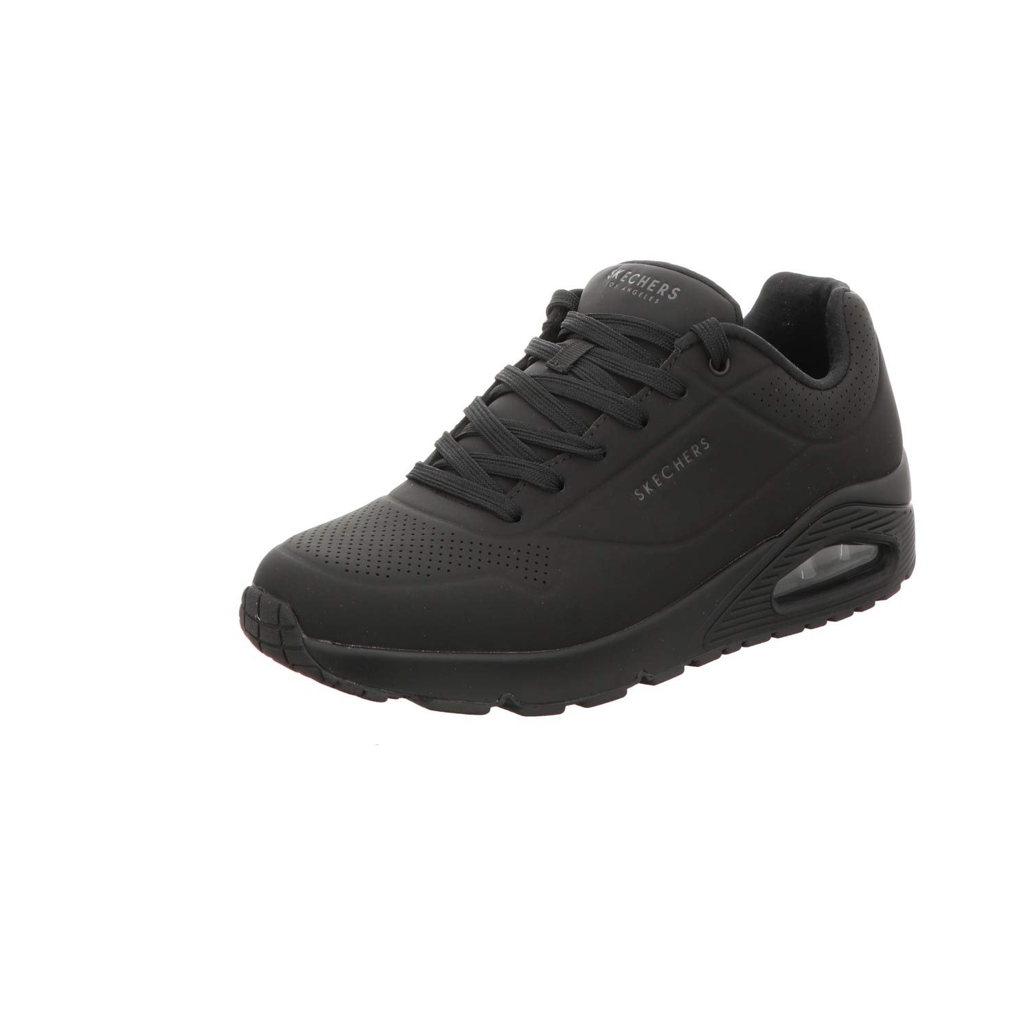 Skechers Men's Uno Stand On Air Trainers, Black Durabuck/Trim, 6 UK Wide