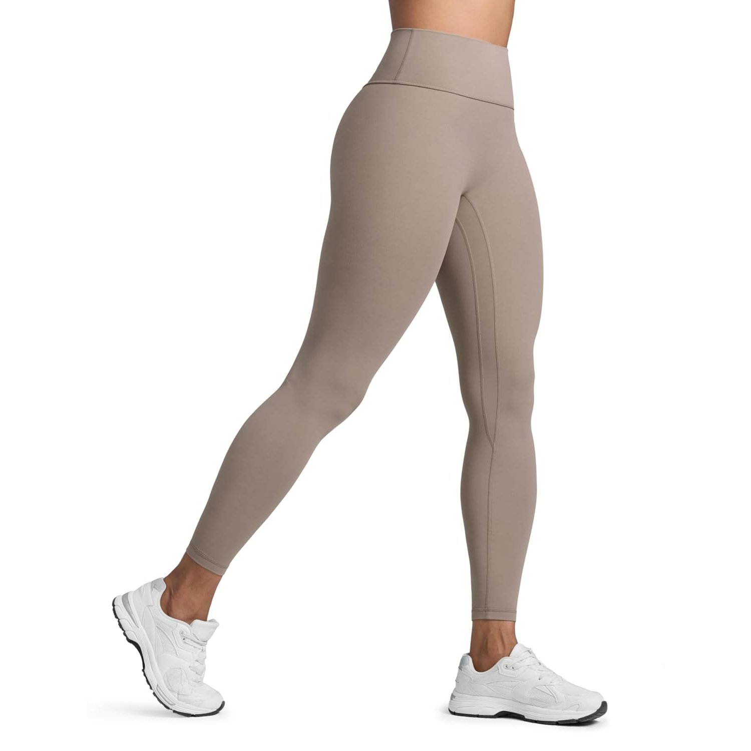 CRZ YOGA Butterlift Women's Scrunch Butt Gym Leggings 25'' - No Front Seam Ruched Bums Lifting High Waist Workout Leggings Booty Yoga Pants Creamy Latte 12