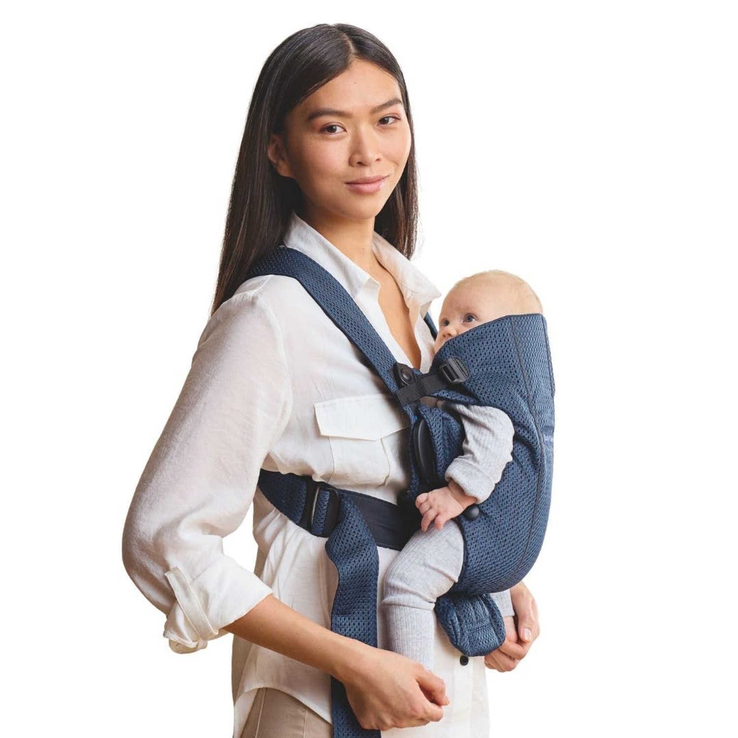 BabyBjörn Baby Carrier Mini, 3D Mesh, Navy blue