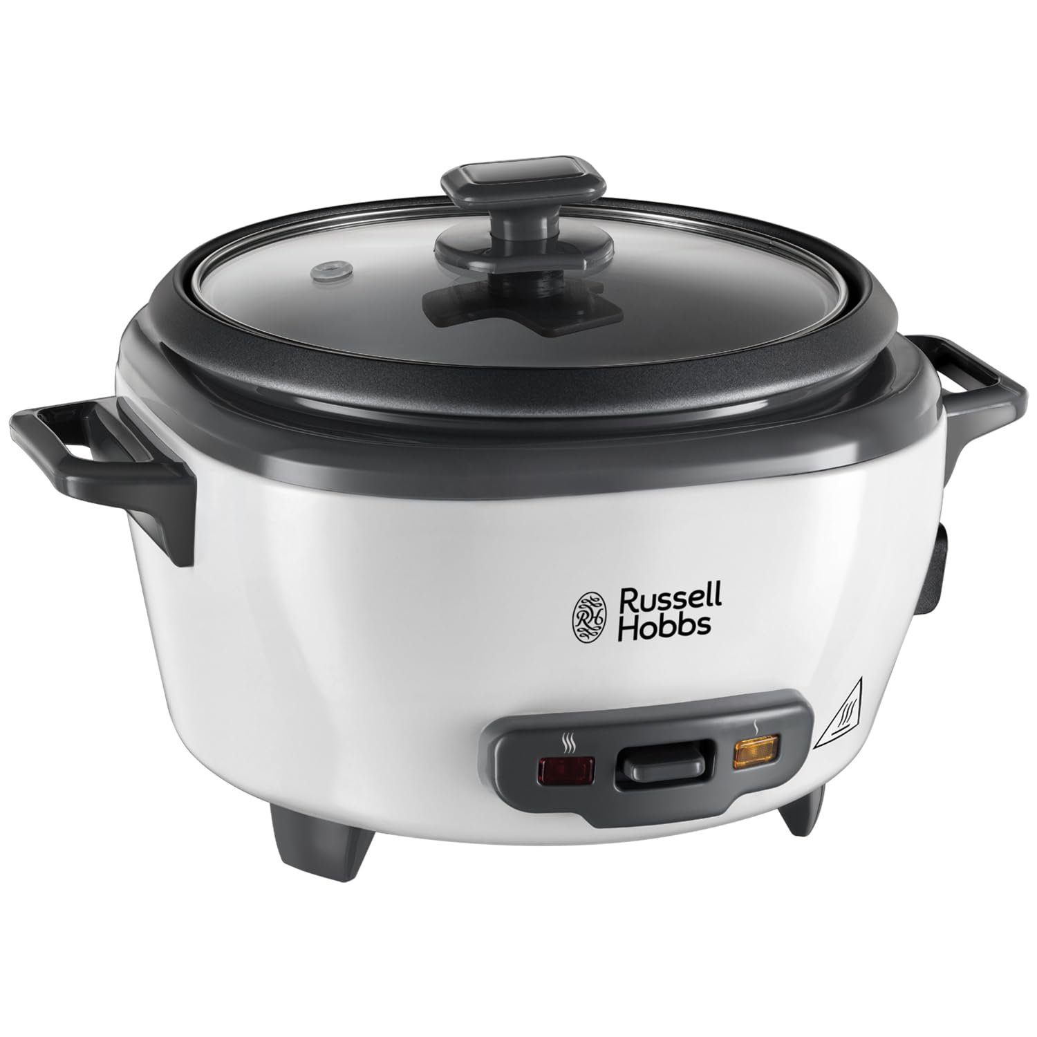 Russell Hobbs Electric Rice Cooker - 1.2kg (6 Portion - 145g per serving) Removable non stick bowl, Dishwasher-safe bowl & lid, Steamer basket, measuring cup & spoon inc, Energy saving, 300W, 27030