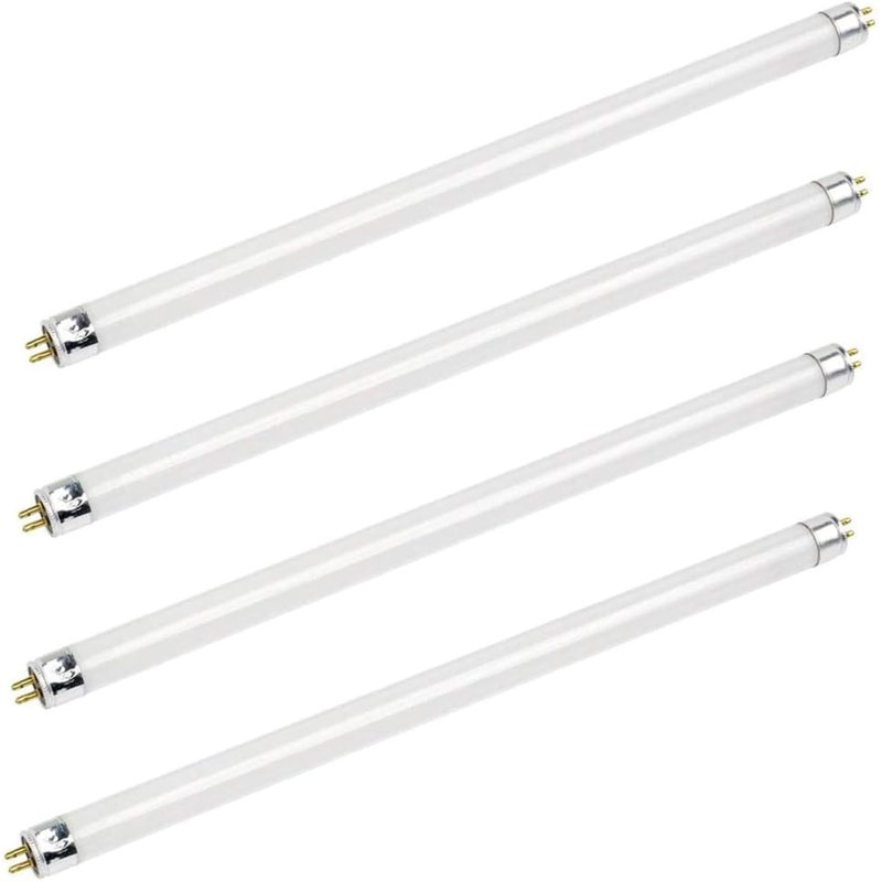 TBE LIGHTING T5 14w Fluorescent Tube Lamps 549mm - CFL Bulbs - G5 2-Pin Base Fittings - T5 High Efficiency Lamps, Cool White 4000-4500K (4-Pack)