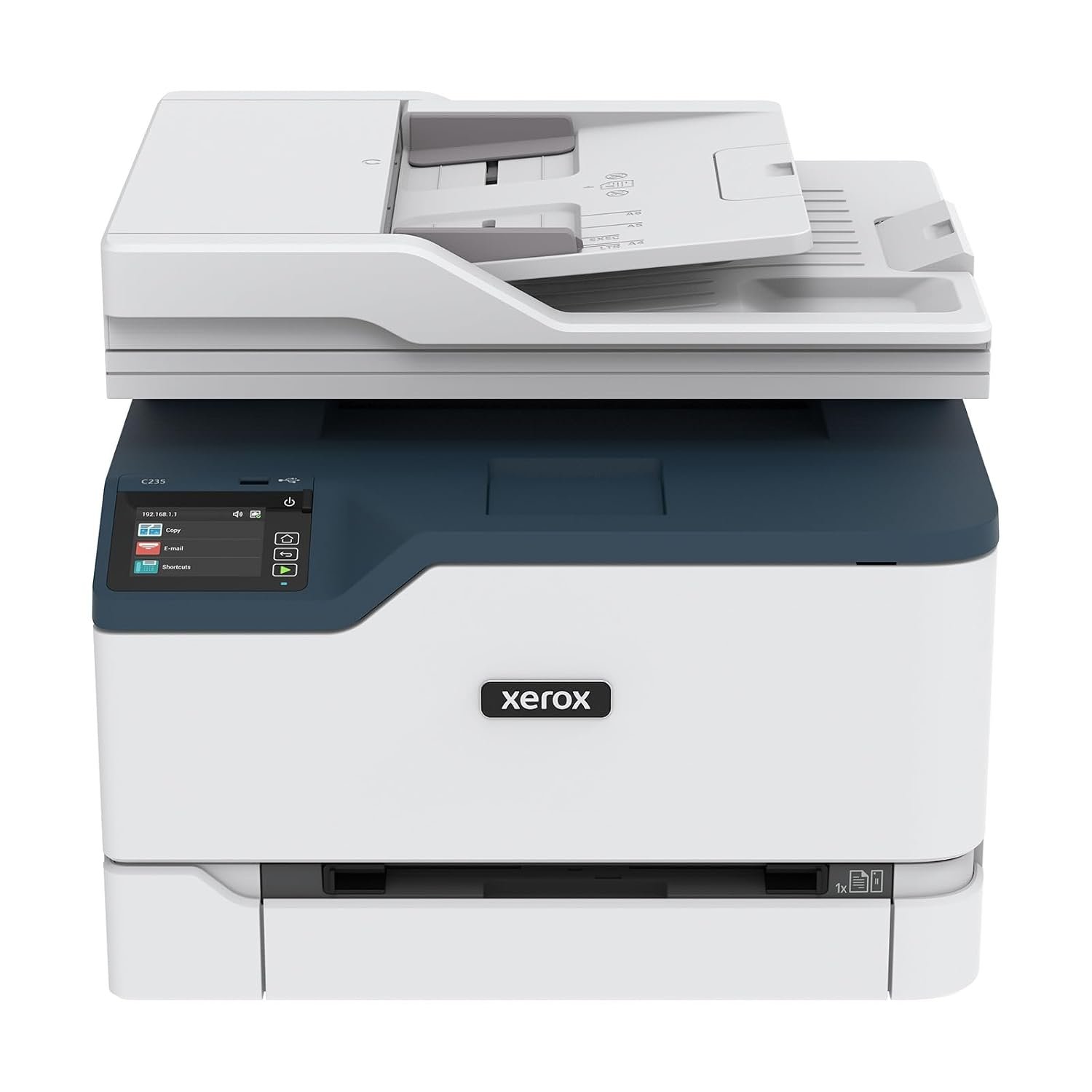 Xerox C235dni Wireless Printer - A4 22ppm Colour Laser All in One Multifunction Printer with automatic 2-Sided Printing, Home, Office or Small Business Use - Copy/Print/Scan/Fax - Colour Touchscreen