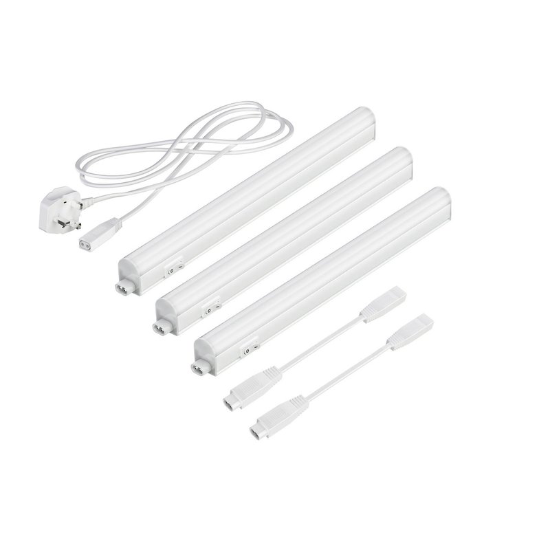 Parlat LED Under-Cabinet Lights Rigel, 31.3cm Each, 397lm Each, Warm-White, Set of 3, BS