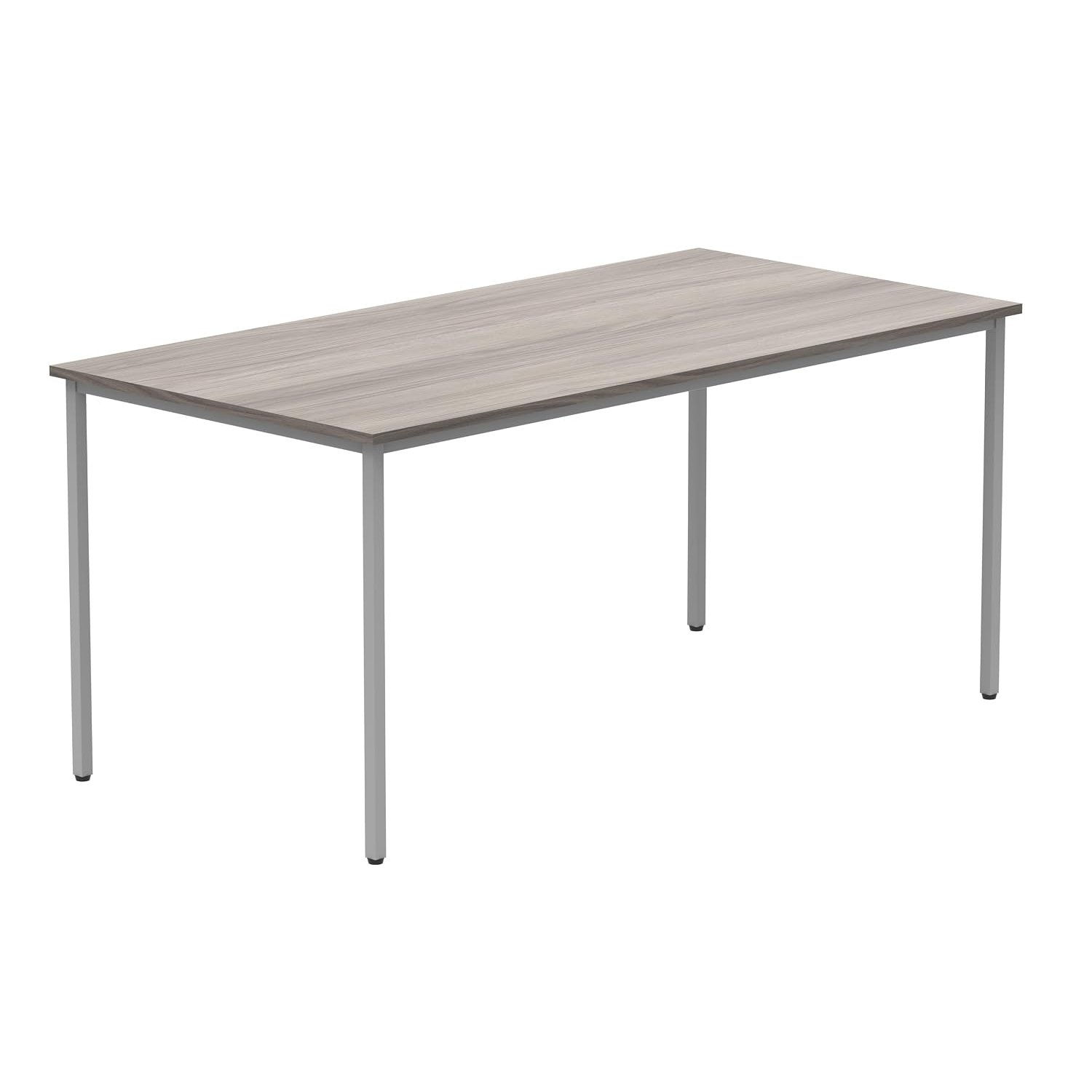 Office Hippo Essentials Multi-Use Office Table Desks, Home Writing Computer Desk Office Desk For Work Or Home, Home Office Desk With Adjustable Feet, Alaskan Grey Oak, 160 x 80 cm