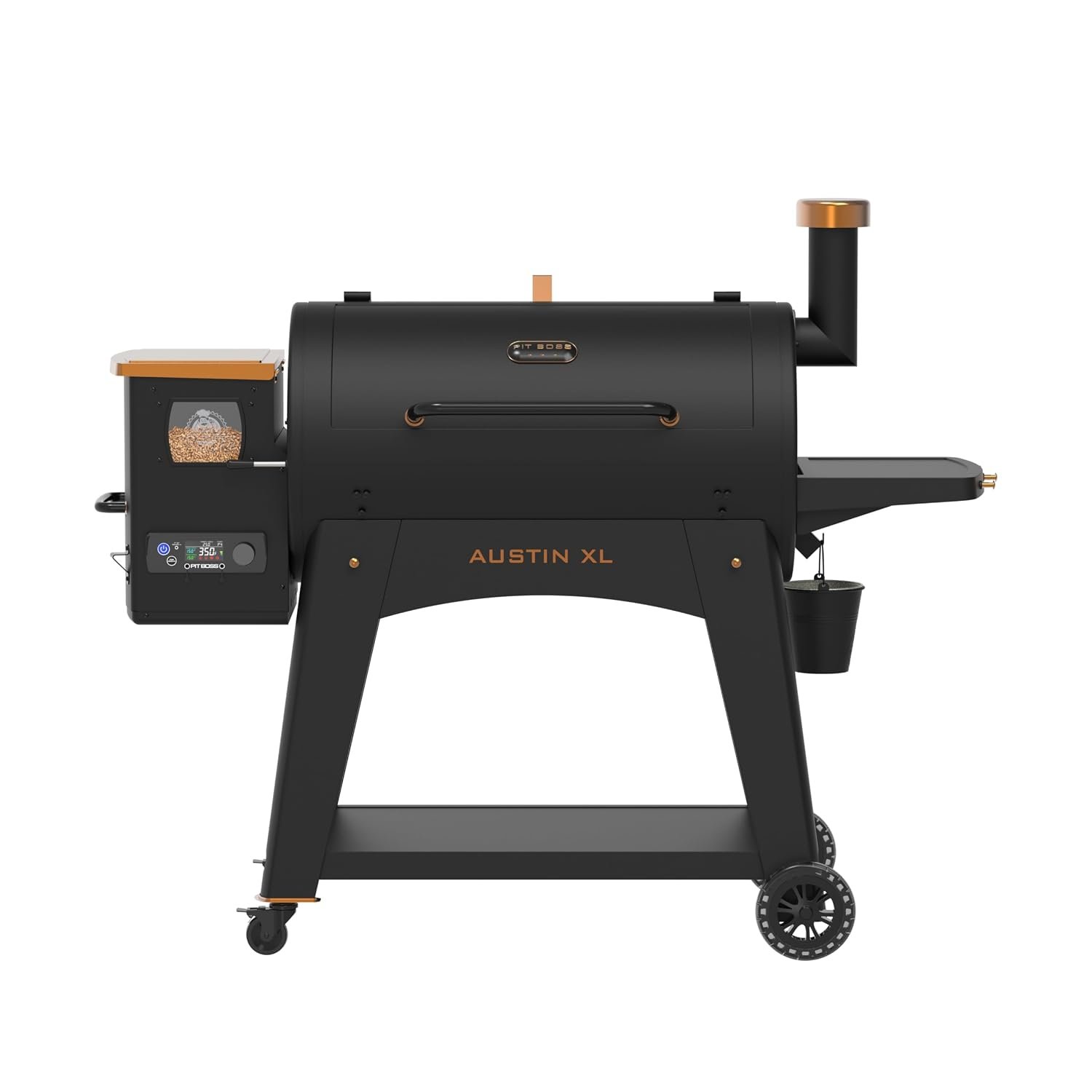 PIT BOSS Pellet Grill Austin XL Onyx Edition, Wood Pellet Smoker, 6503 cm² Cooking Area, BBQ, Direct Grilling
