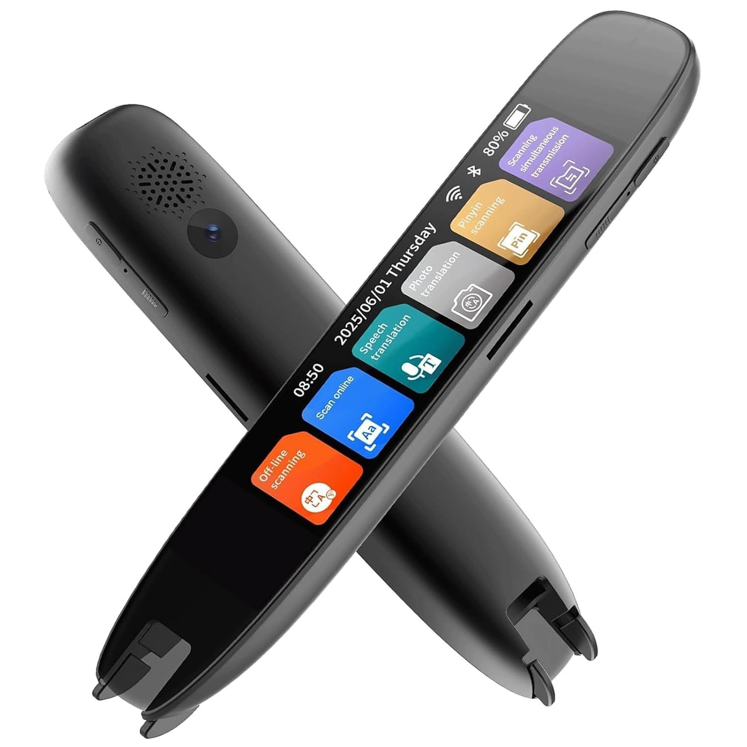 Scan Reader Pen for Dyslexia - 142 Language Translator with Real-Time Text-to-Speech & Scan to Text - Portable Reading Pen Smart Reading Aid for Elderly, Kids & Students