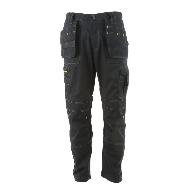 STANLEY Huntsville Men's Polycotton, Holster Pocket, Utility Cargo Work Trouser, Black W32/L31