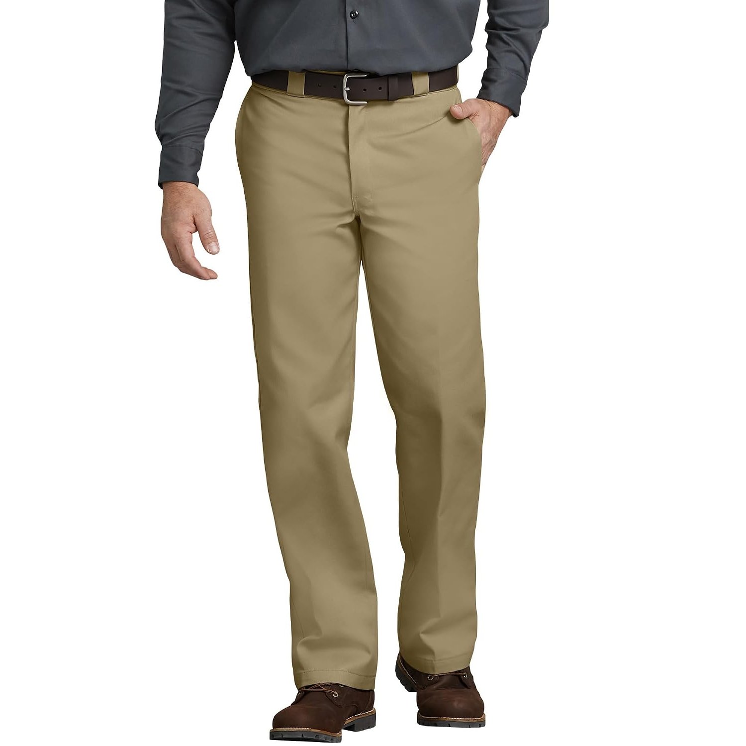 Dickies Men's Original 874 Work Utility Pants, Khaki, 56W / 32L