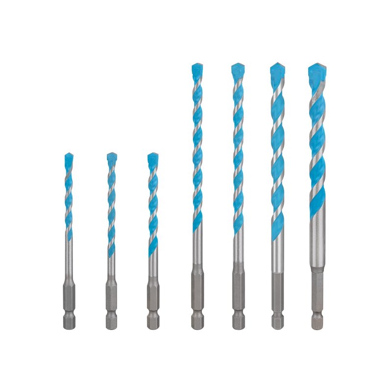 EXPERT HEX-9 Multi Construction Drill Bit 7pc set 5/5.5/6/6/7/8/10mm