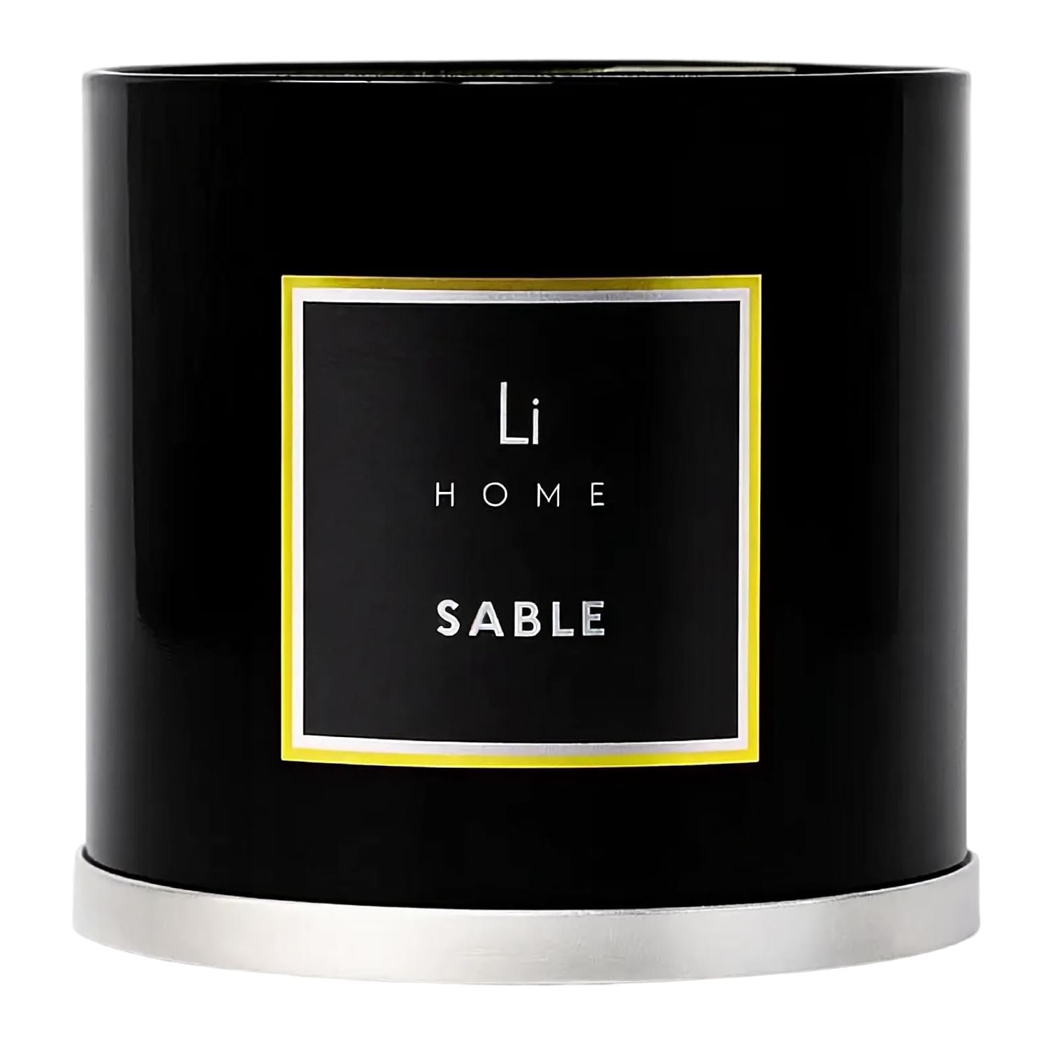 Lifestyle Home Collection XL Candle for Women | Sable Onyx 3.5kg 5-Wick Luxury Soy Wax Candles | 150+ Hour Burn Aromatherapy Candle, Floral Scented | Amber Musk Vetiver | Designer Home Décor Gifts