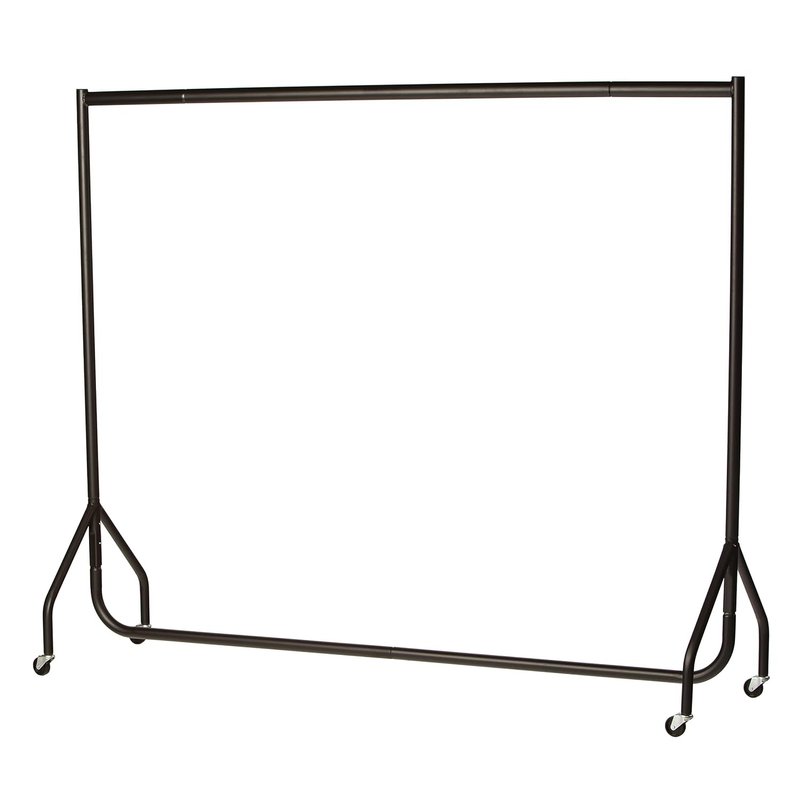 The Shopfitting Shop Heavy Duty Clothes Rail Garment Rail 6ft Long x 5ft High Metal Storage Hanging Rack