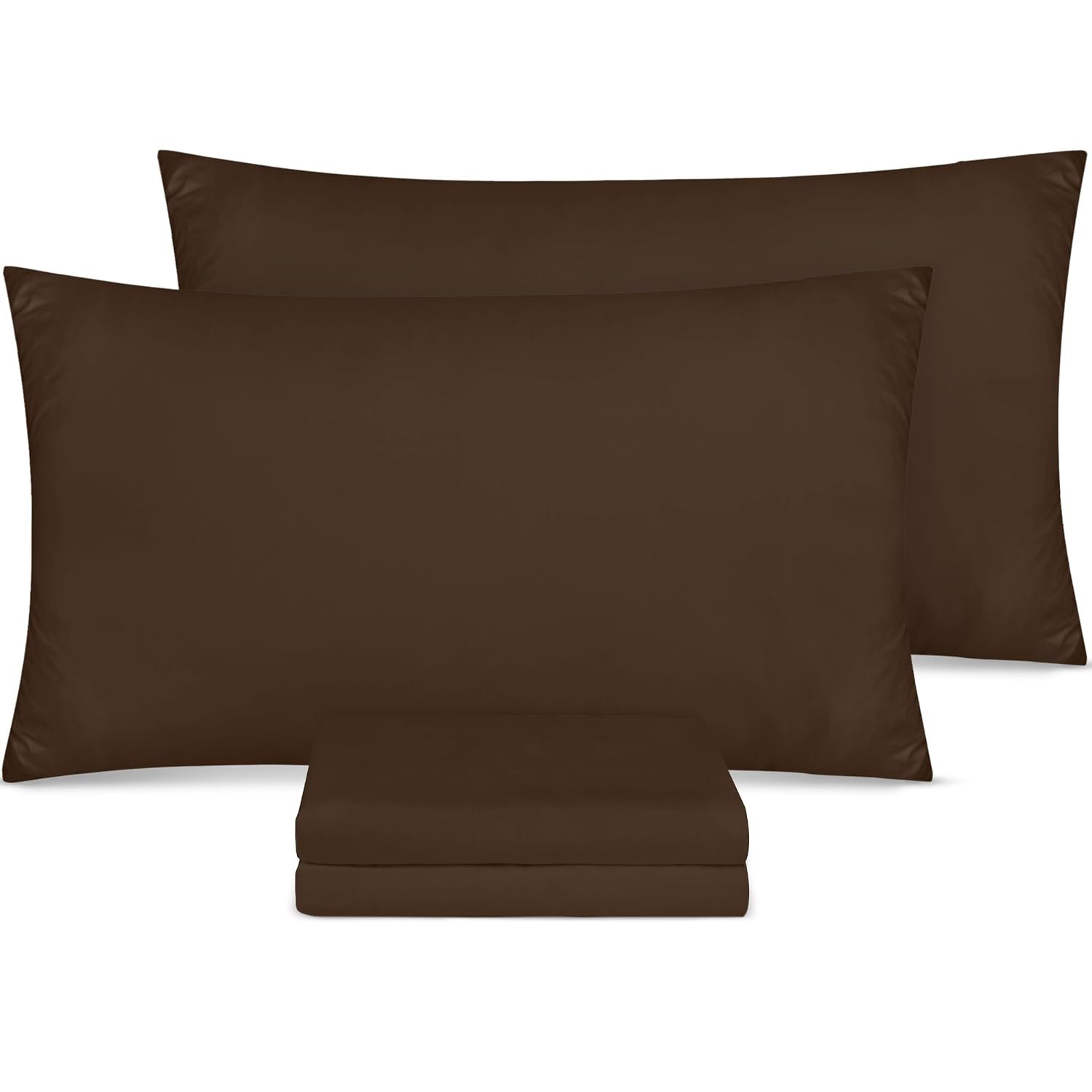 Utopia Bedding Bulk Pack of 80 Pillowcases, Standard 50x75cm Brown