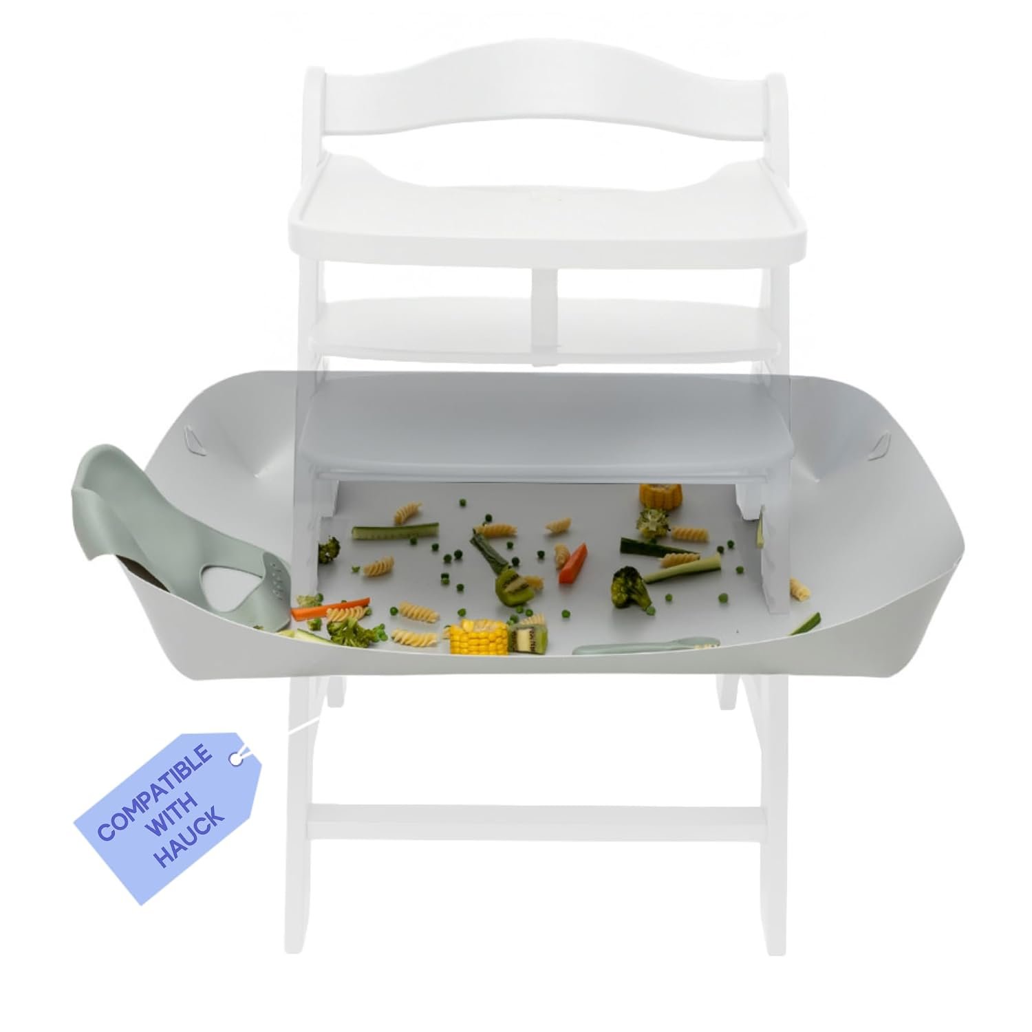 CATCHY High Chair Food Catcher | Compatible with Hauck Alpha, Hauck Beta Highchair & 11 Other Brands | Wipe Clean | Baby & Toddler Food & Mess Catcher | Keep Floors Clean | HIGH Chair NOT Included