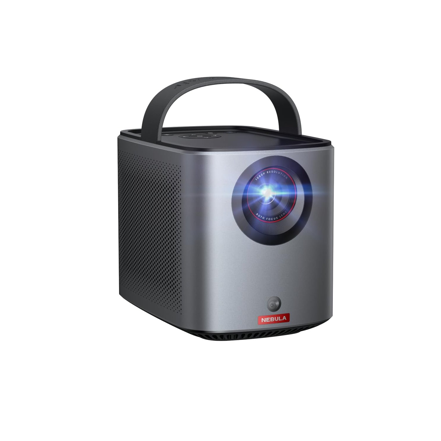NEBULA Anker Mars 3 Air 1080p Mini Projector, Smart 400 ANSI-Lumen Portable Projector with Google TV, Wi-Fi, 2×8W, 150-Inch Picture, Built-In Battery with 2.5-Hour Playtime (Renewed)
