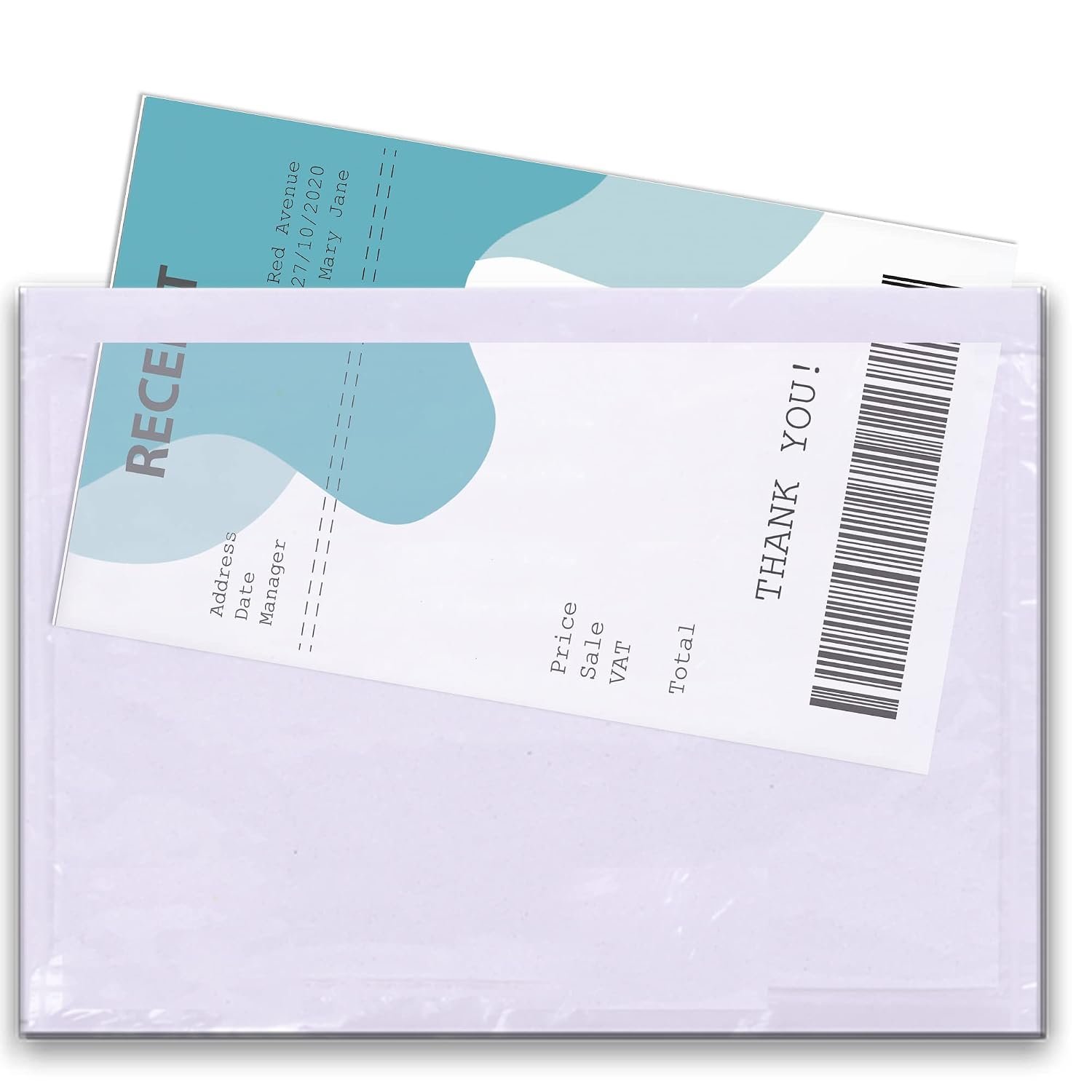 Triplast 5000 x A6 Plain Document Enclosed Wallet (158 x 110 mm) | Peel & Seal Clear Plastic Envelopes/Sleeves/Pockets/Wallets | Attach Invoices, Packing Lists & Delivery Notes to Parcels