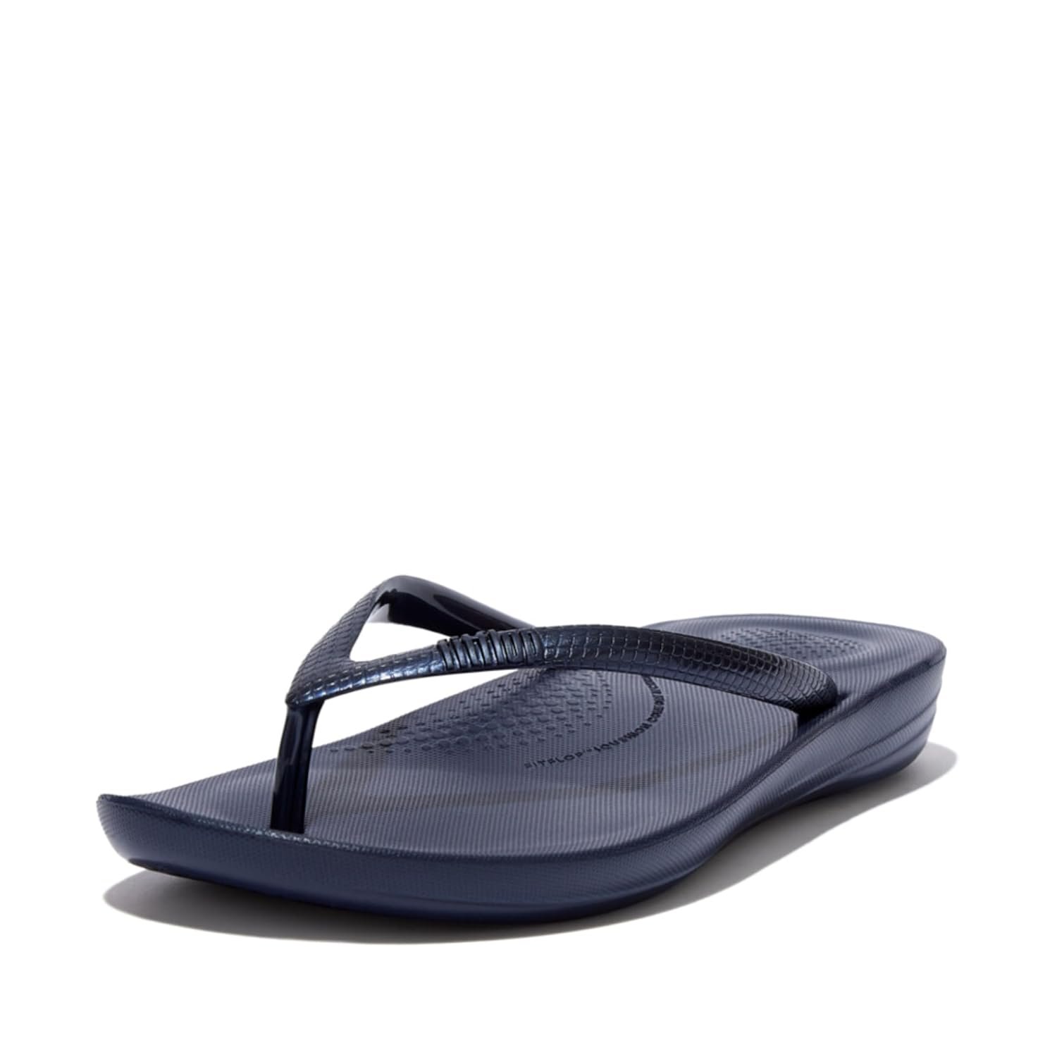 Fitflop Women's iQushion Ergonomic Flip Flops - Lightweight & Comfortable with Natural Arch Support - Midnight Navy - 6 UK